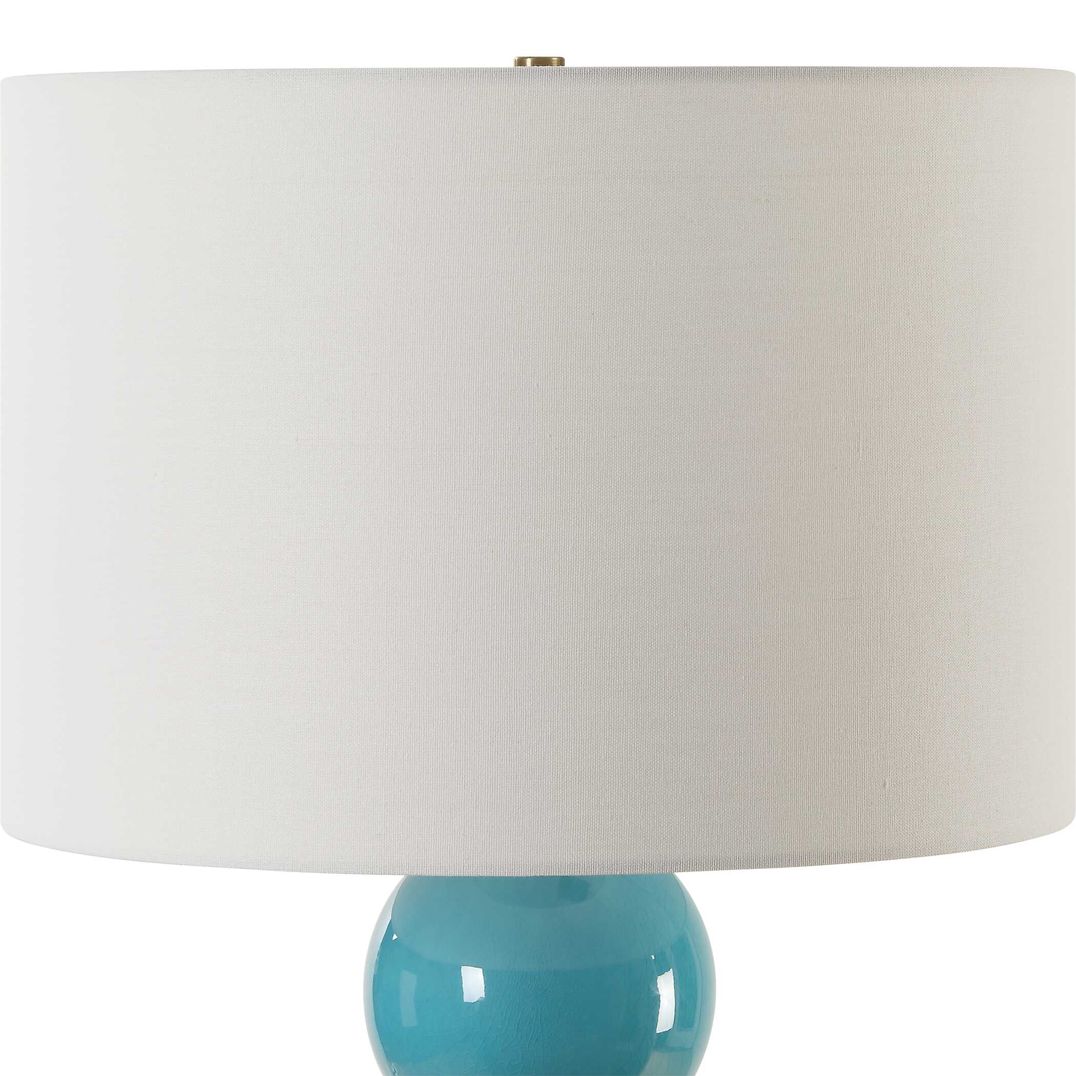 Palawan Blue Glaze Table Lamp - Image 5