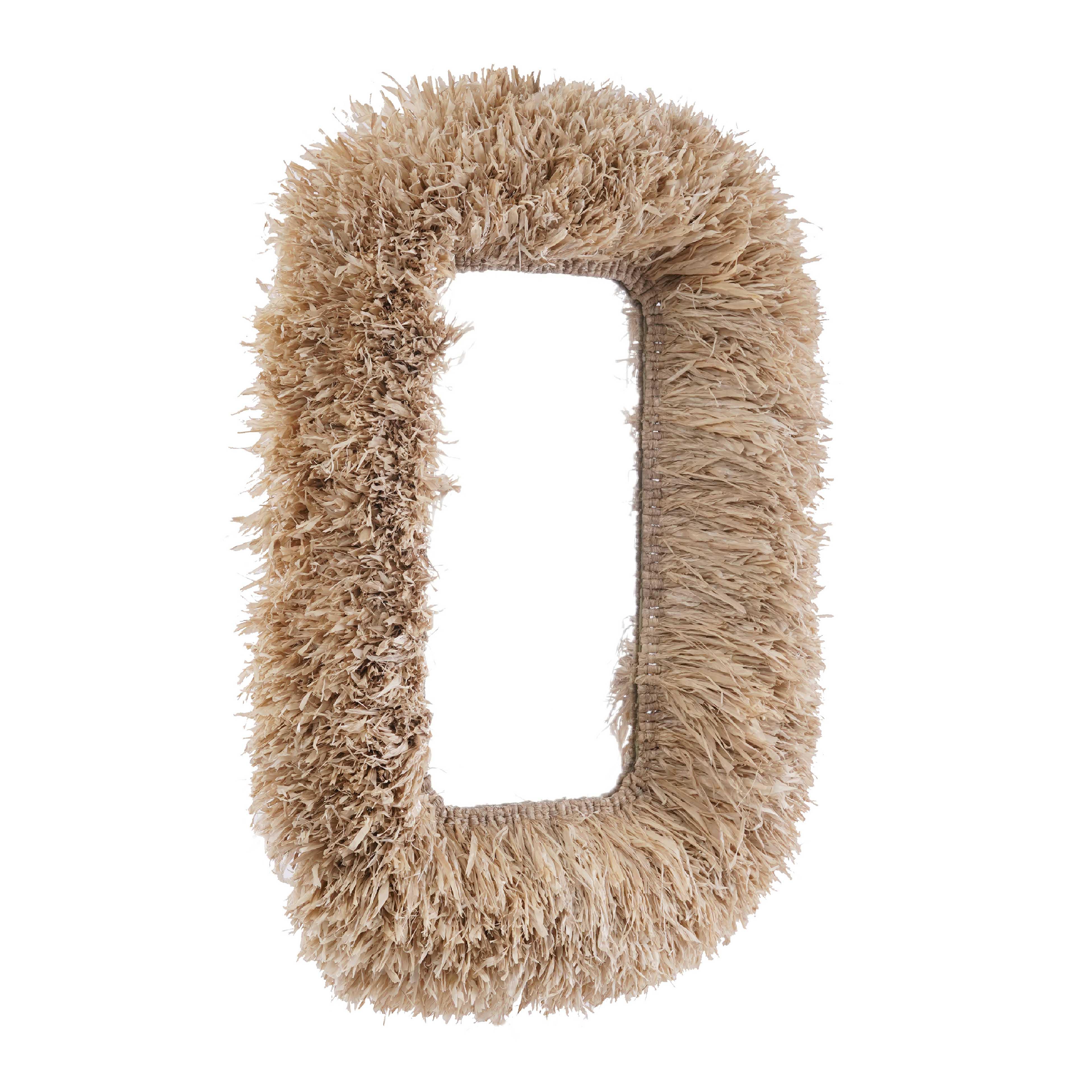 Palm 29.6"x43.4" Natural Sisal Rectangular Wall Mirror - Image 2