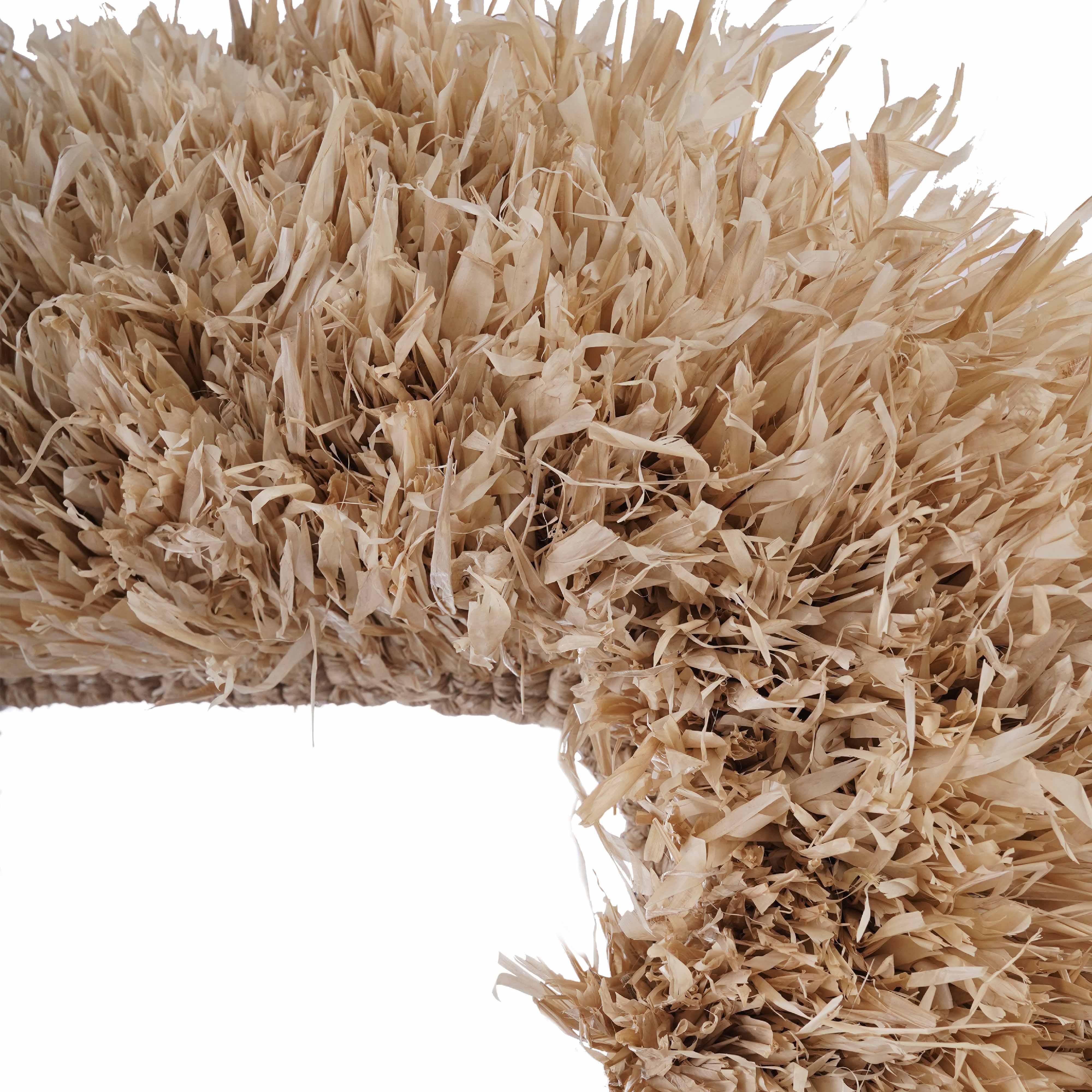 Palm 29.6"x43.4" Natural Sisal Rectangular Wall Mirror - Image 4