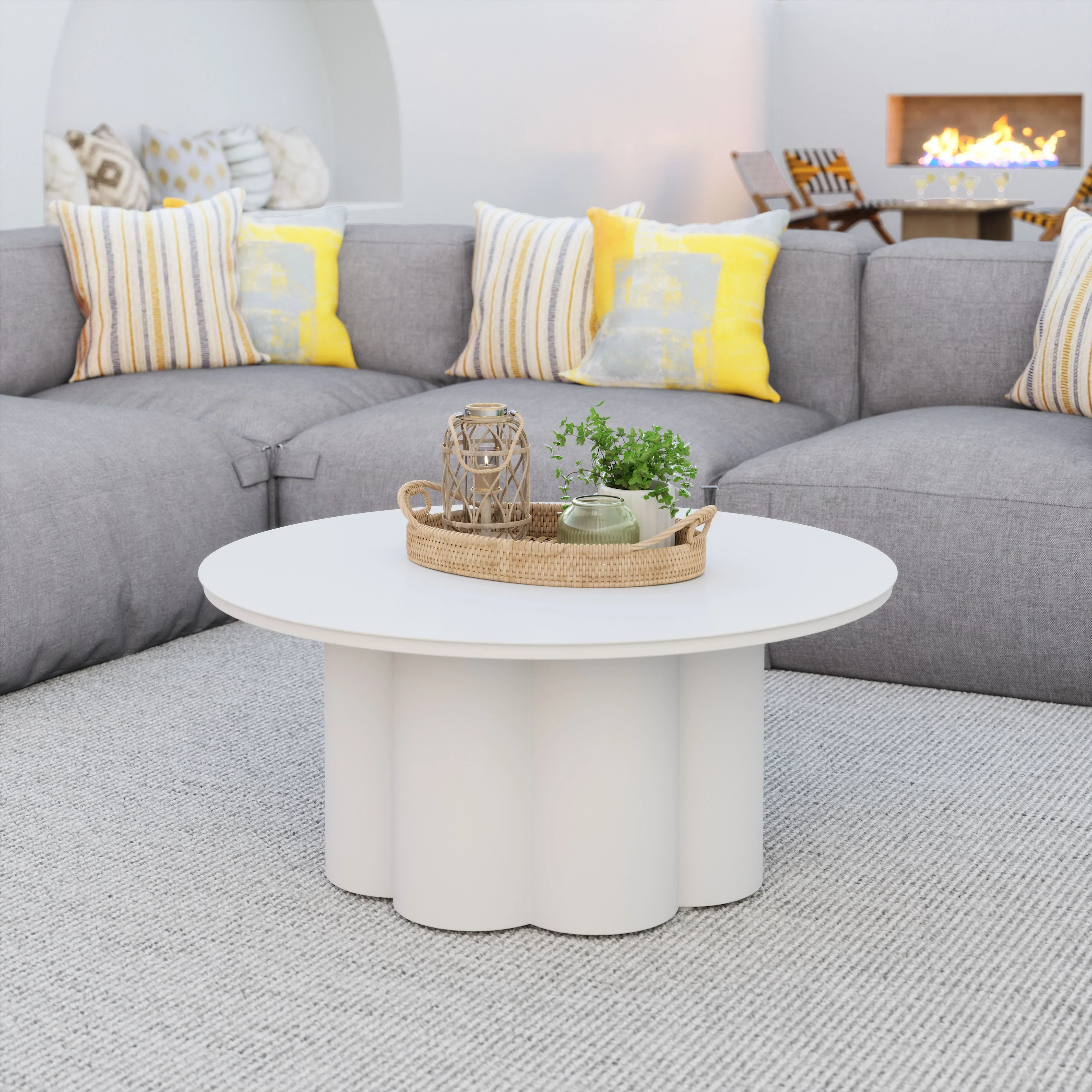 Palmier Coffee Table White - Image 2