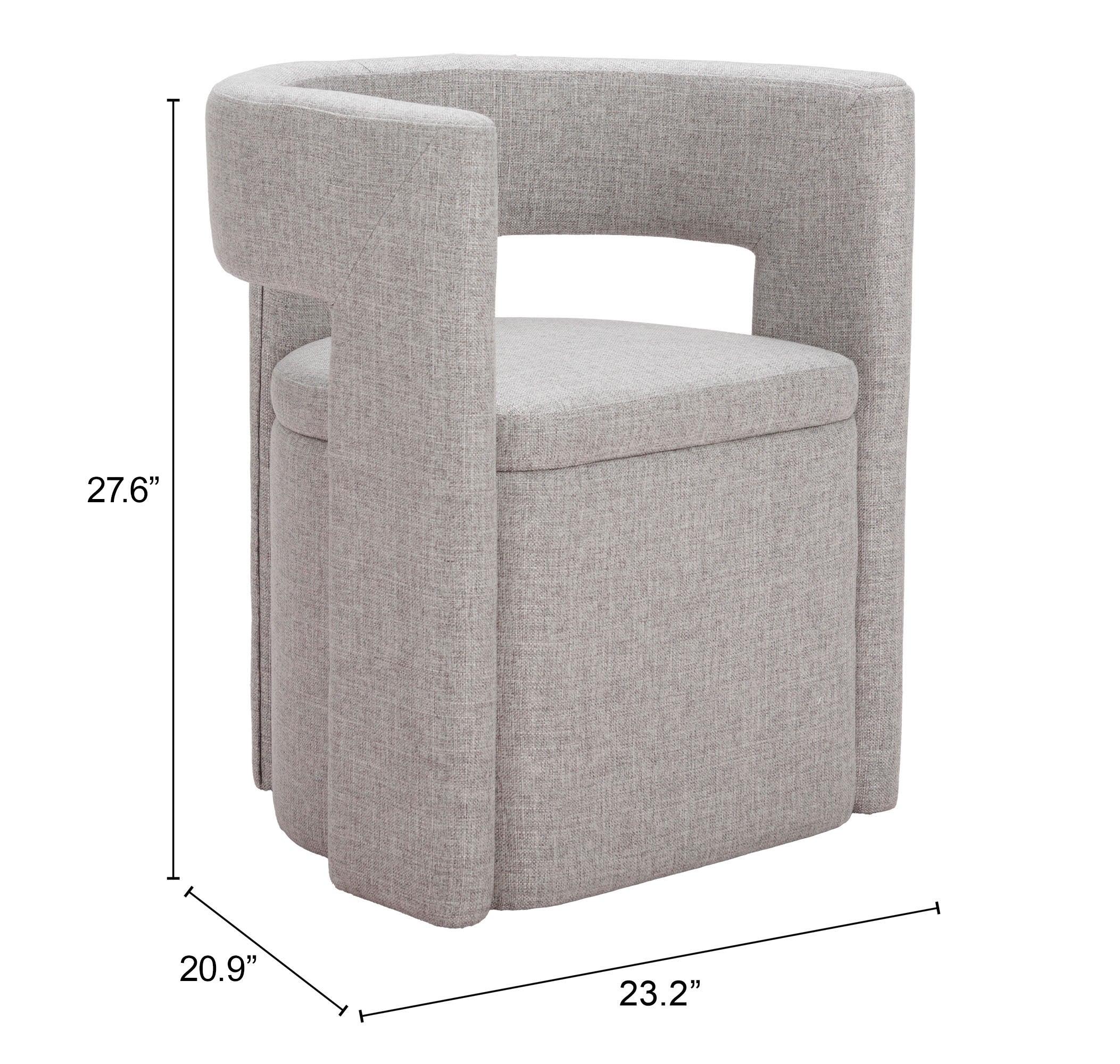 Papua Dining Chair Gray - Image 7