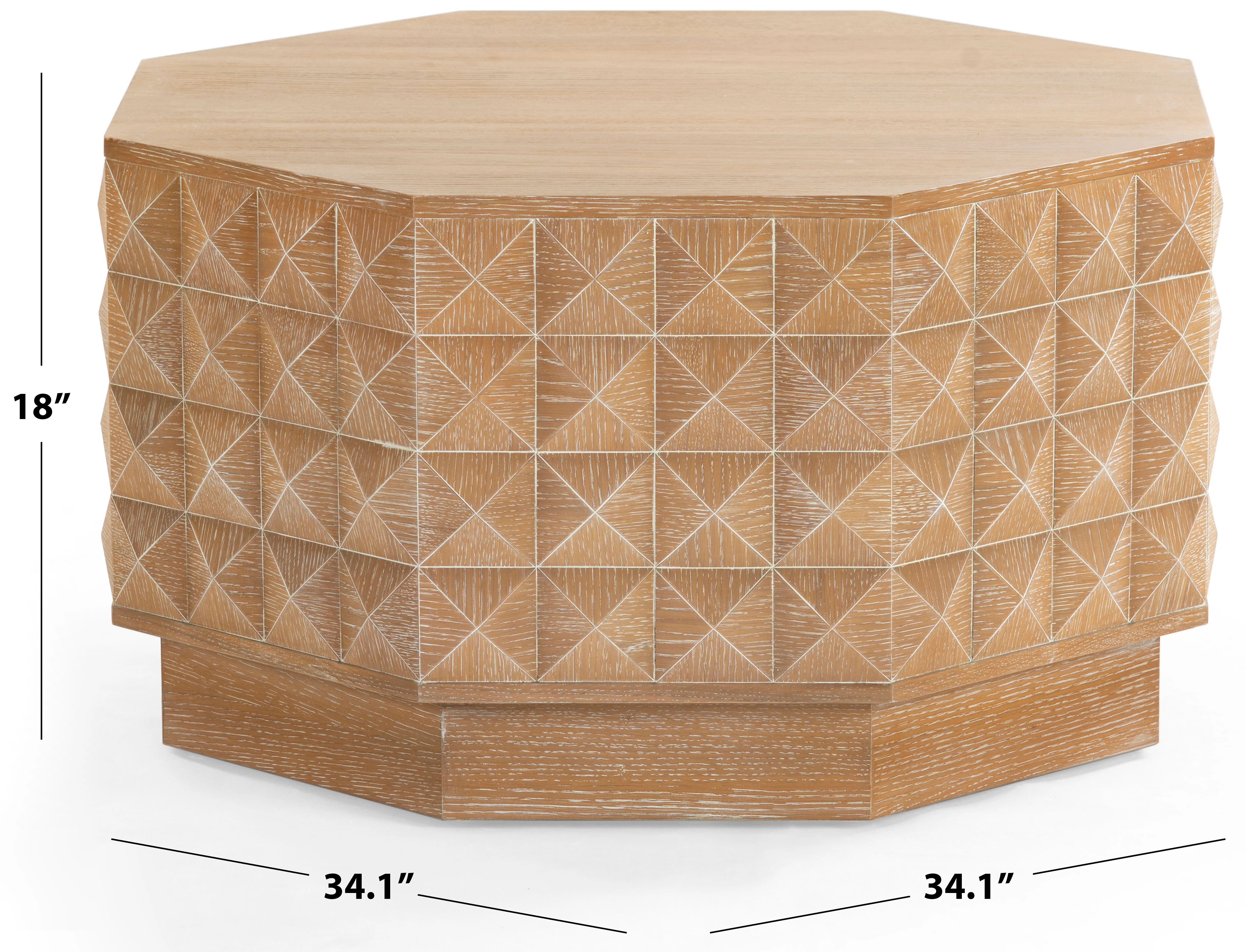 Patty Wood Octagon Coffee Table - Image 18