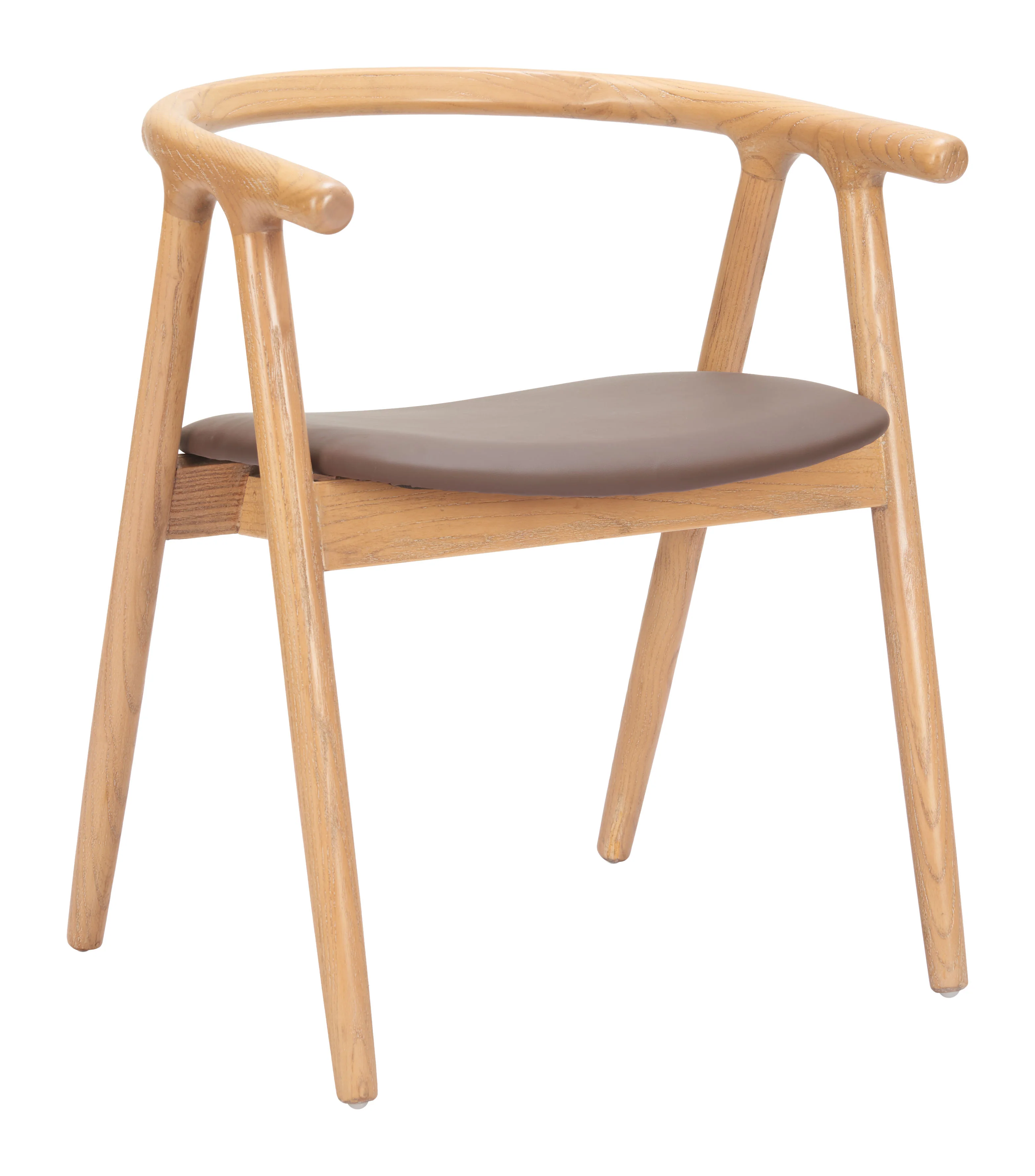 Peker Dining Chair (Set of 2) Brown & Natural - Image 6