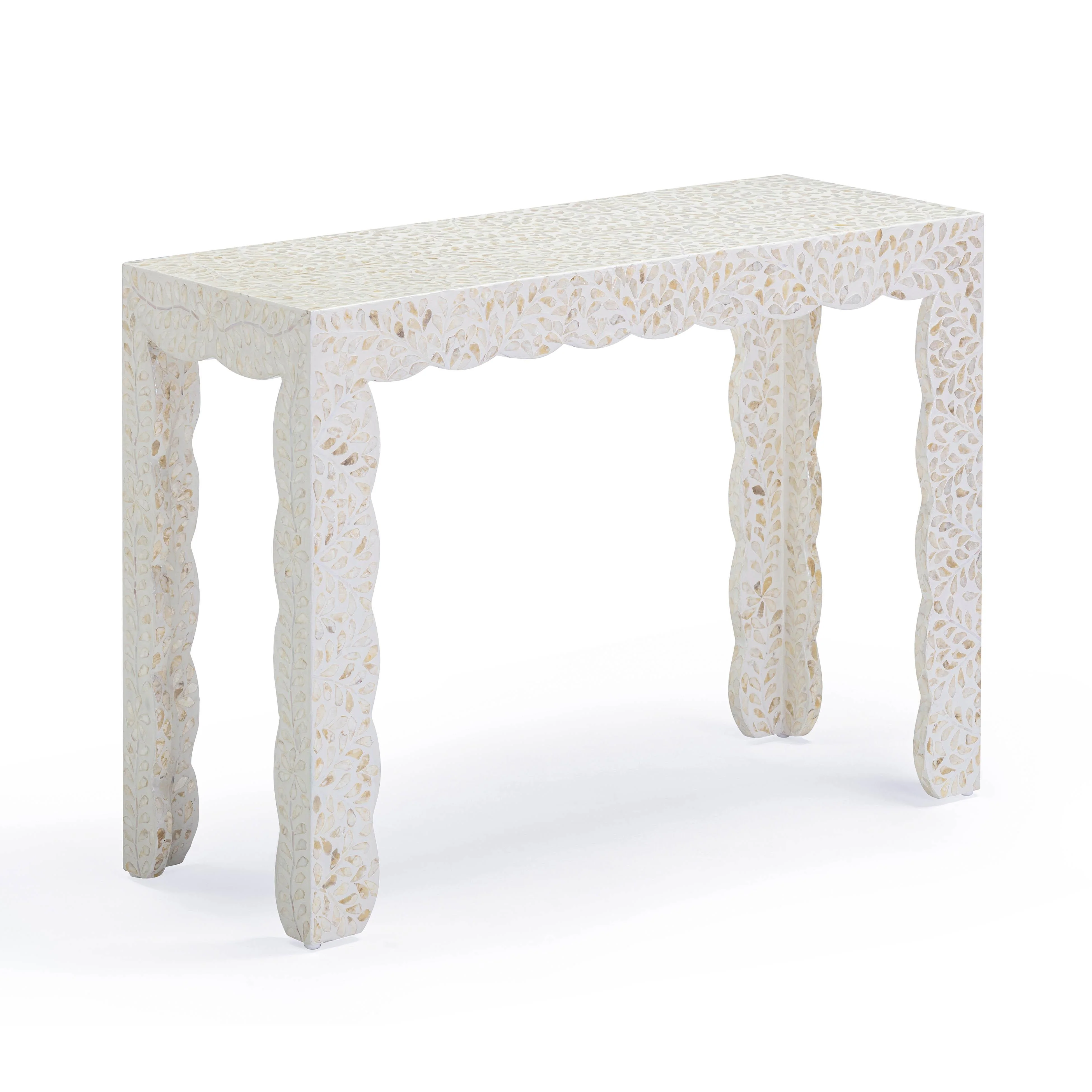 Piara 43" Natural Capiz Shell Console Table - Image 3