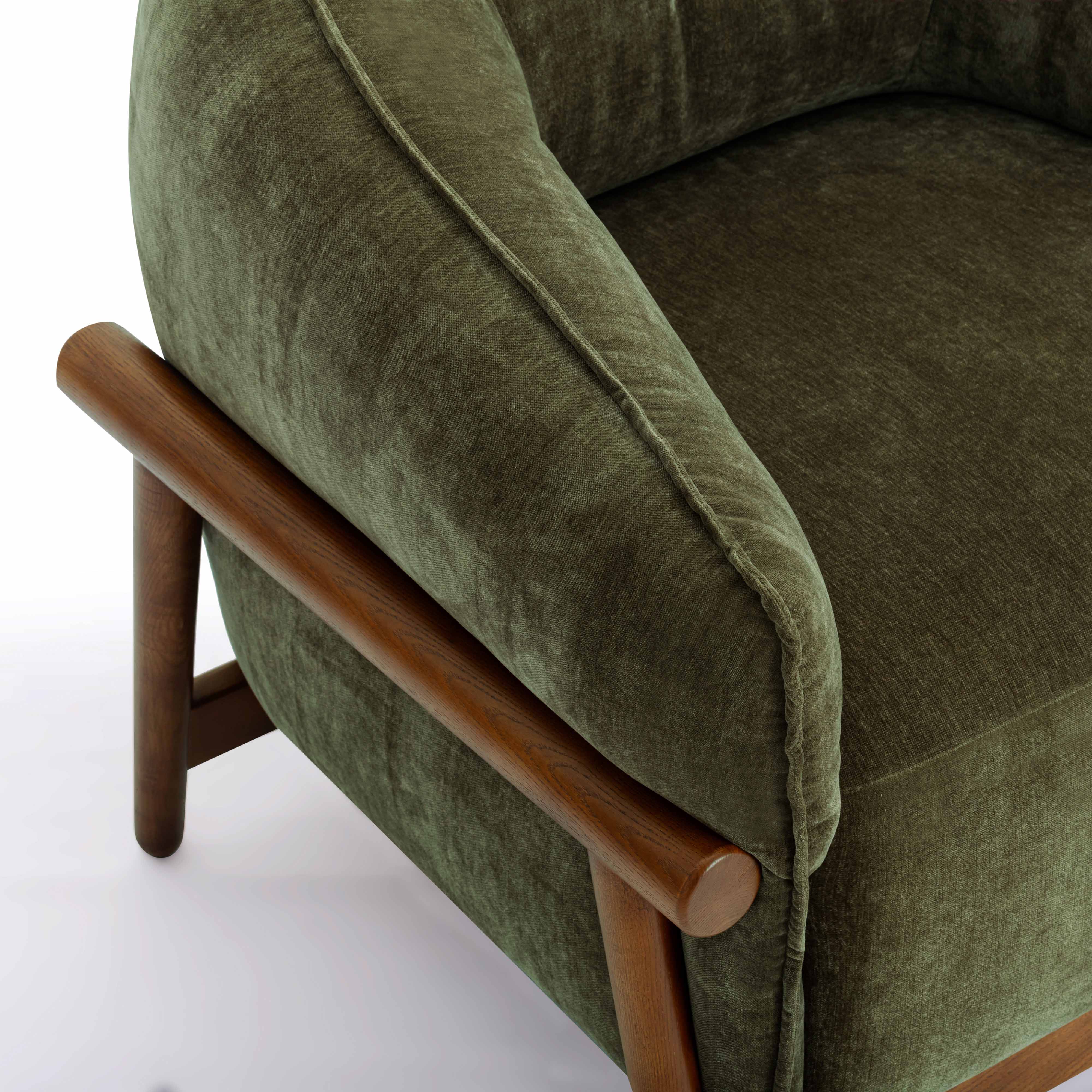 Piedmont Upcycled Contract-Grade Chenille Accent Chair - Image 5