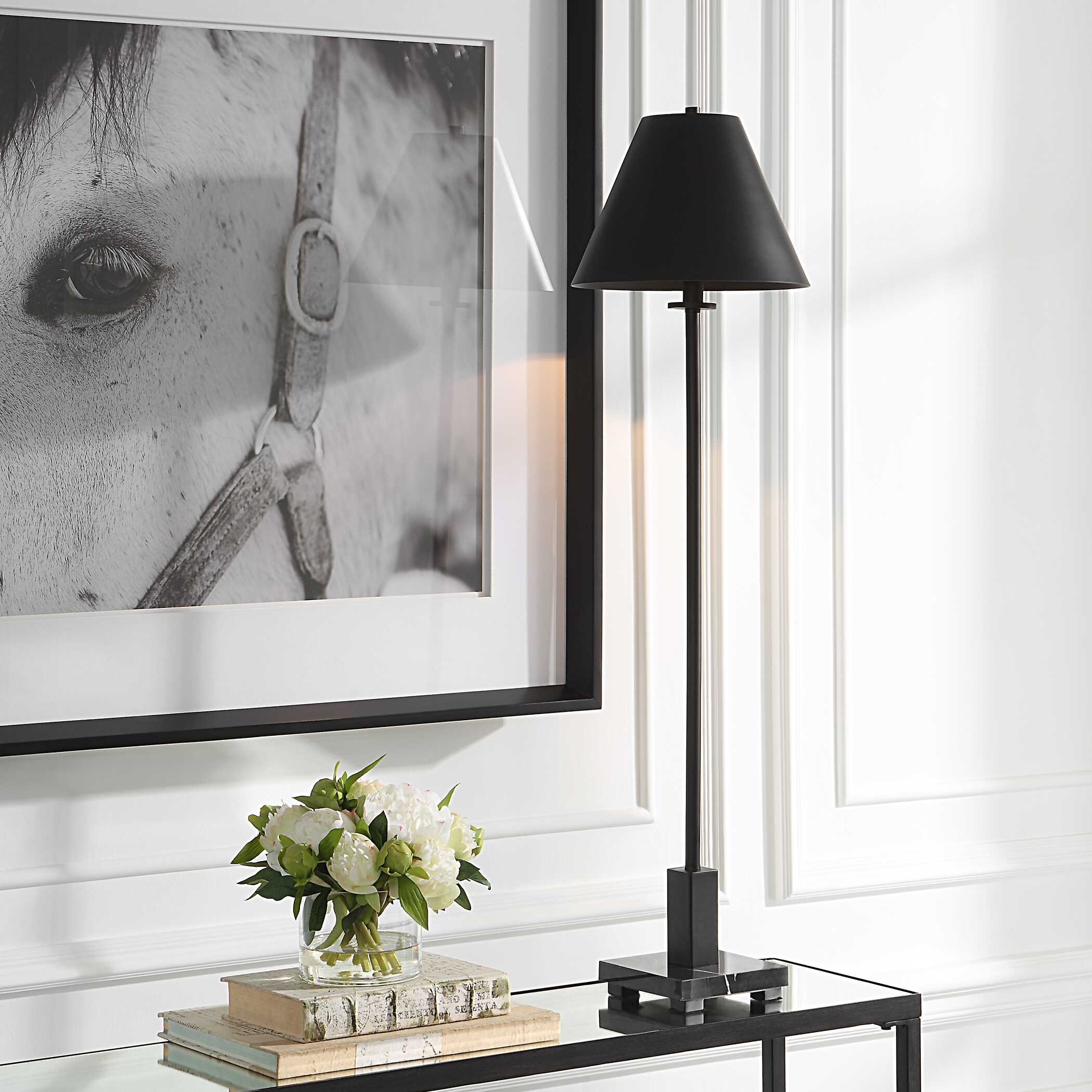 Pilot Black Buffet Lamp - Image 2
