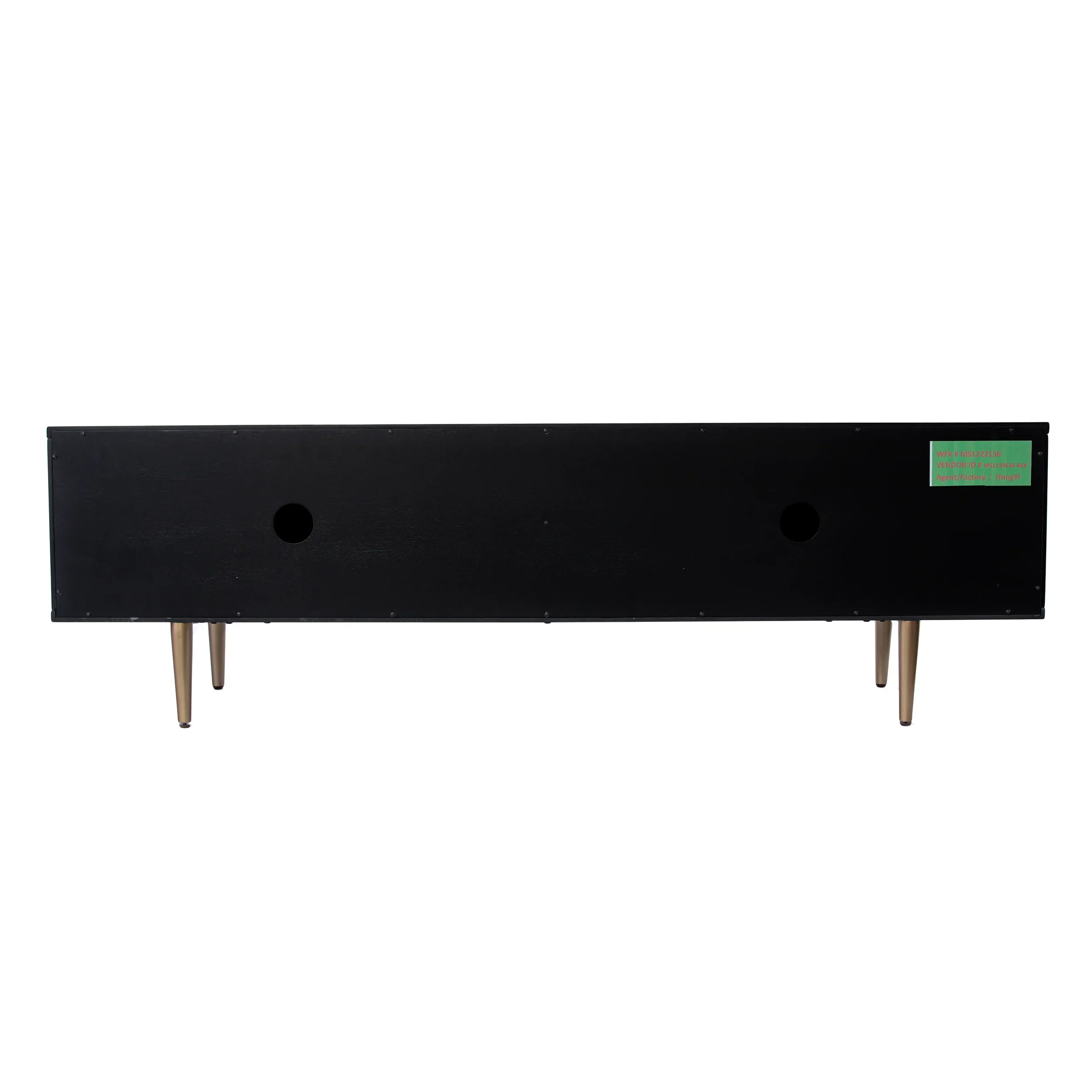 Pilston 4-Door Media Console - Black - Image 5