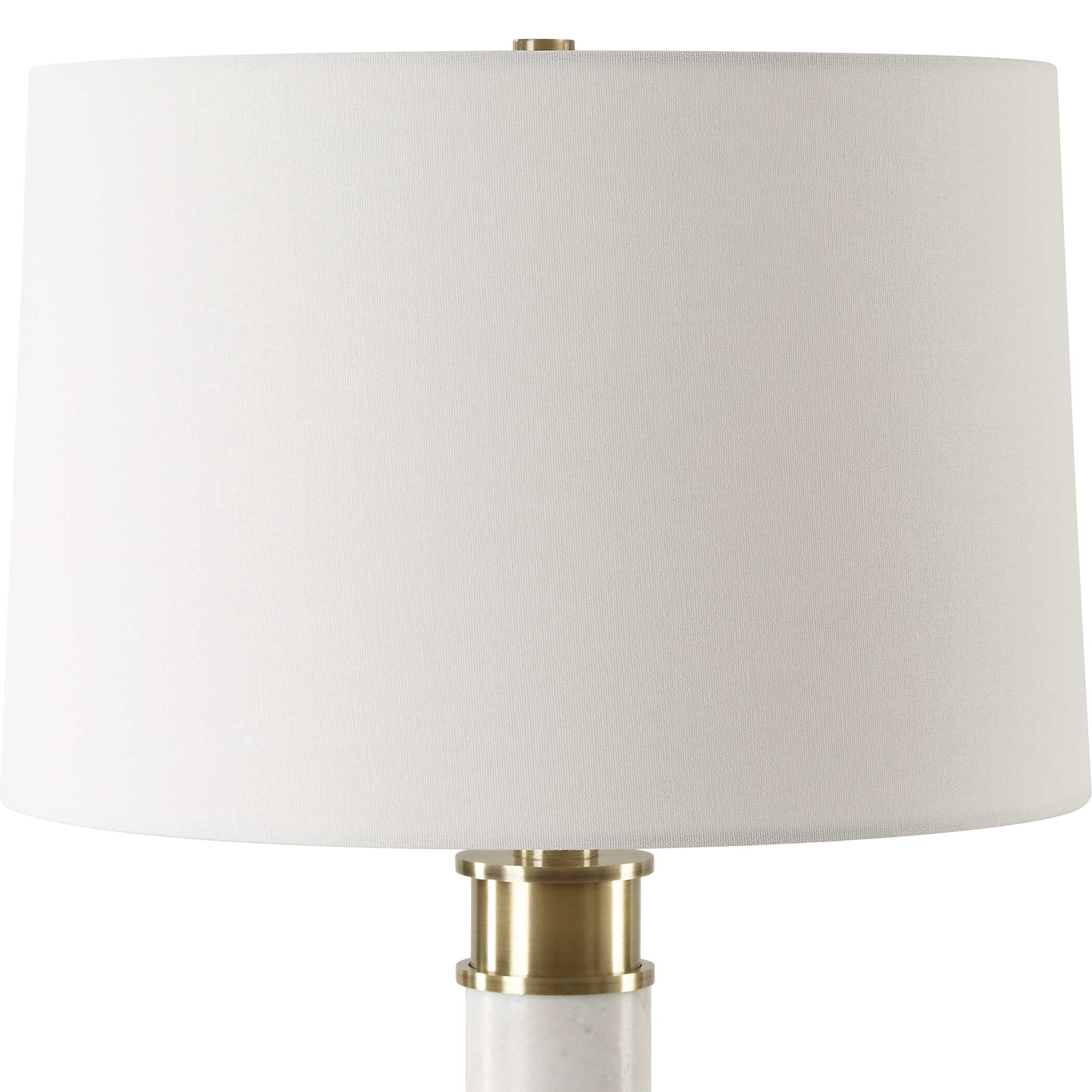 Plinth White Marble Table Lamp - Image 5