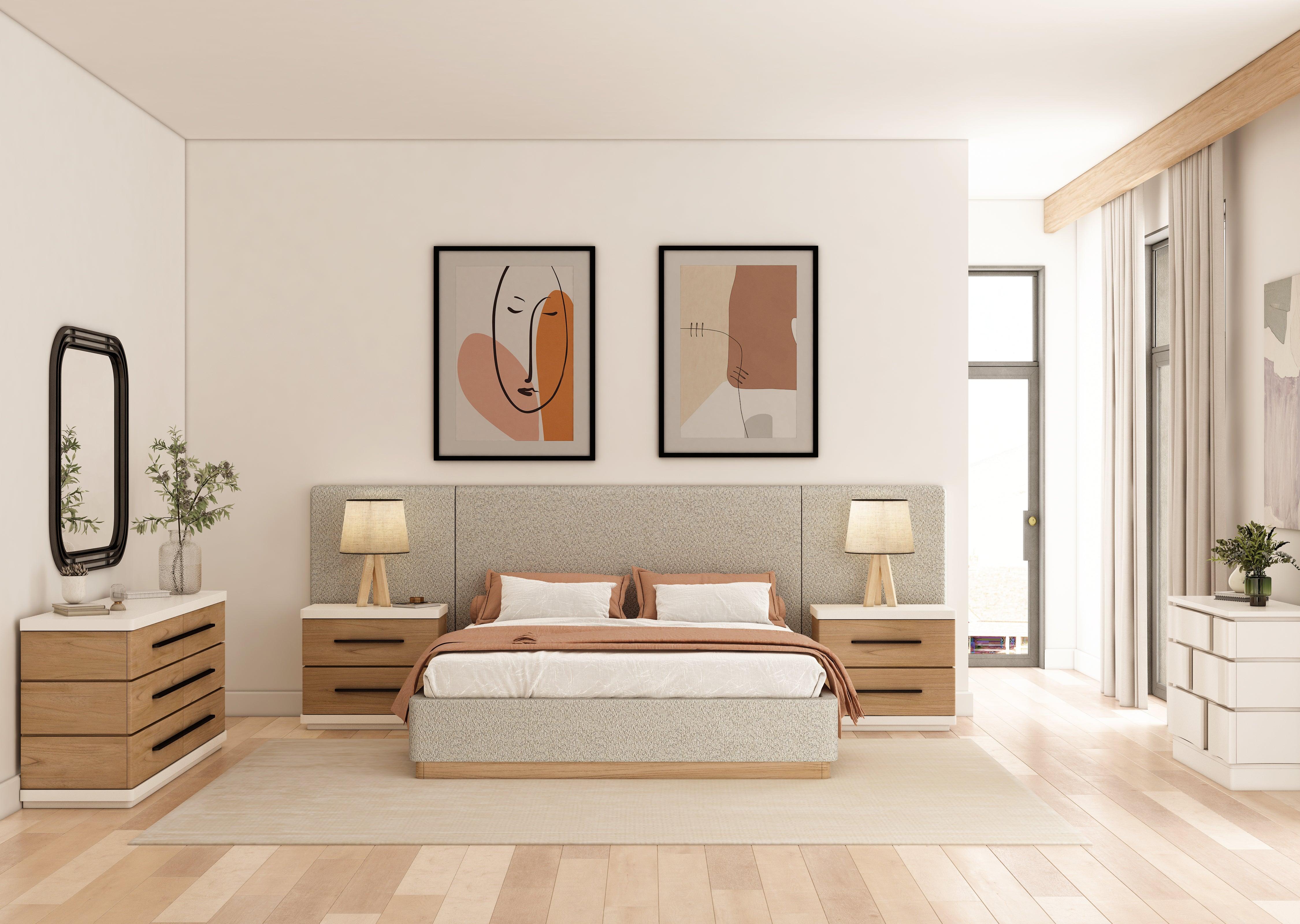 Portico Upholstered Bed with End Panel - Image 2