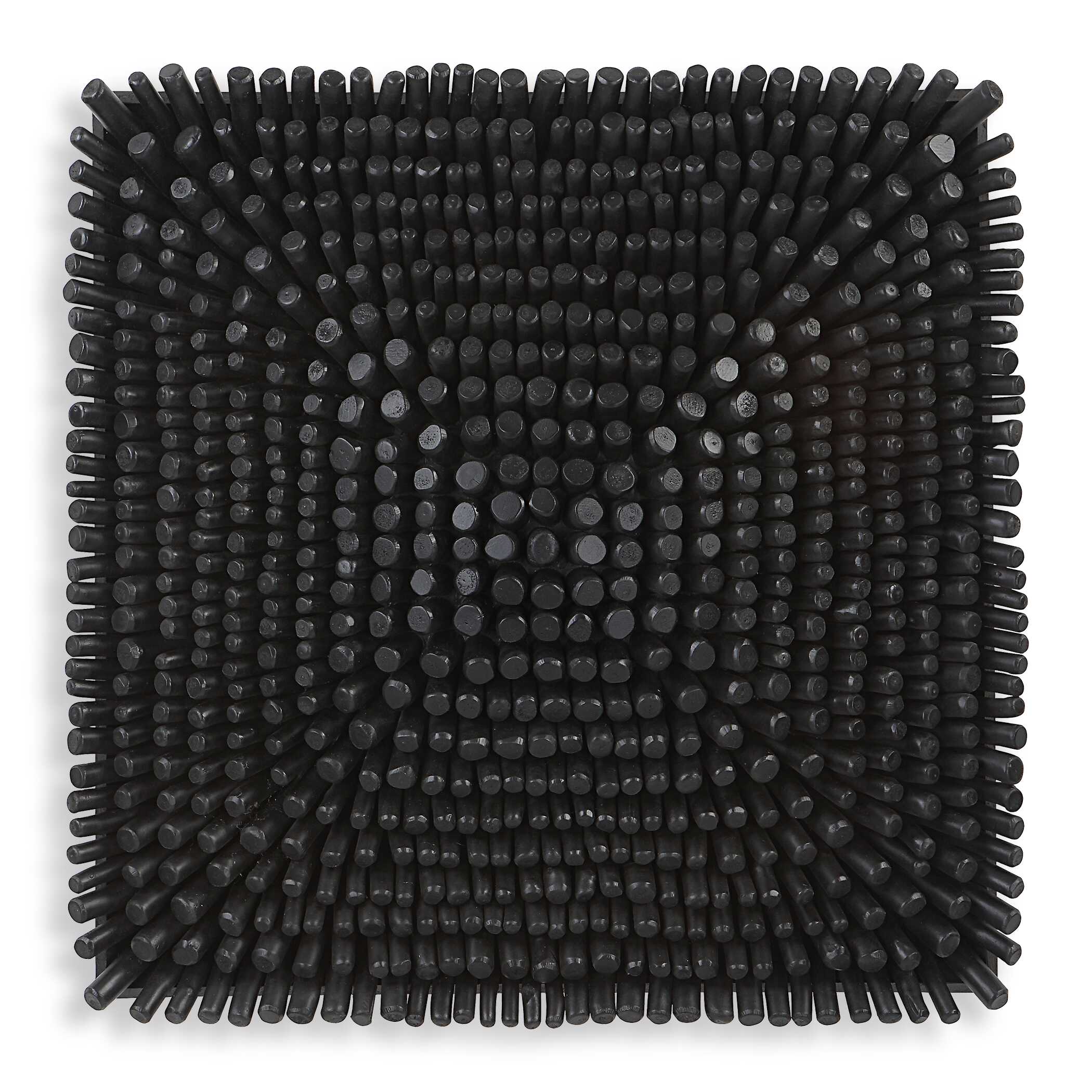 Portside Black Wood Wall Panel