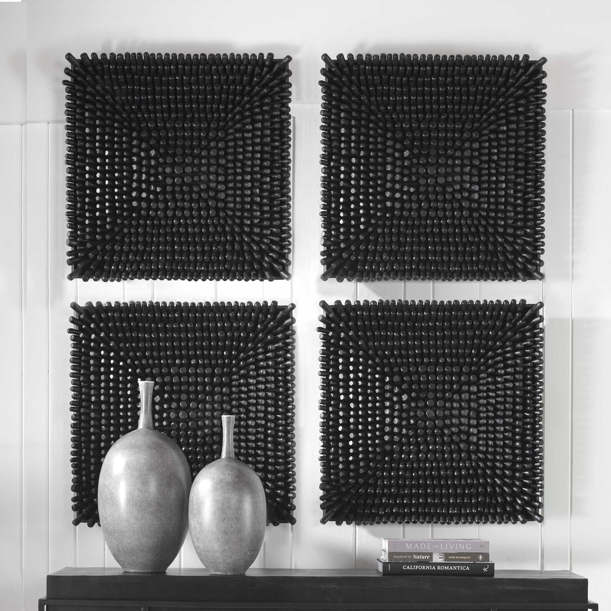 Portside Black Wood Wall Panel - Image 4