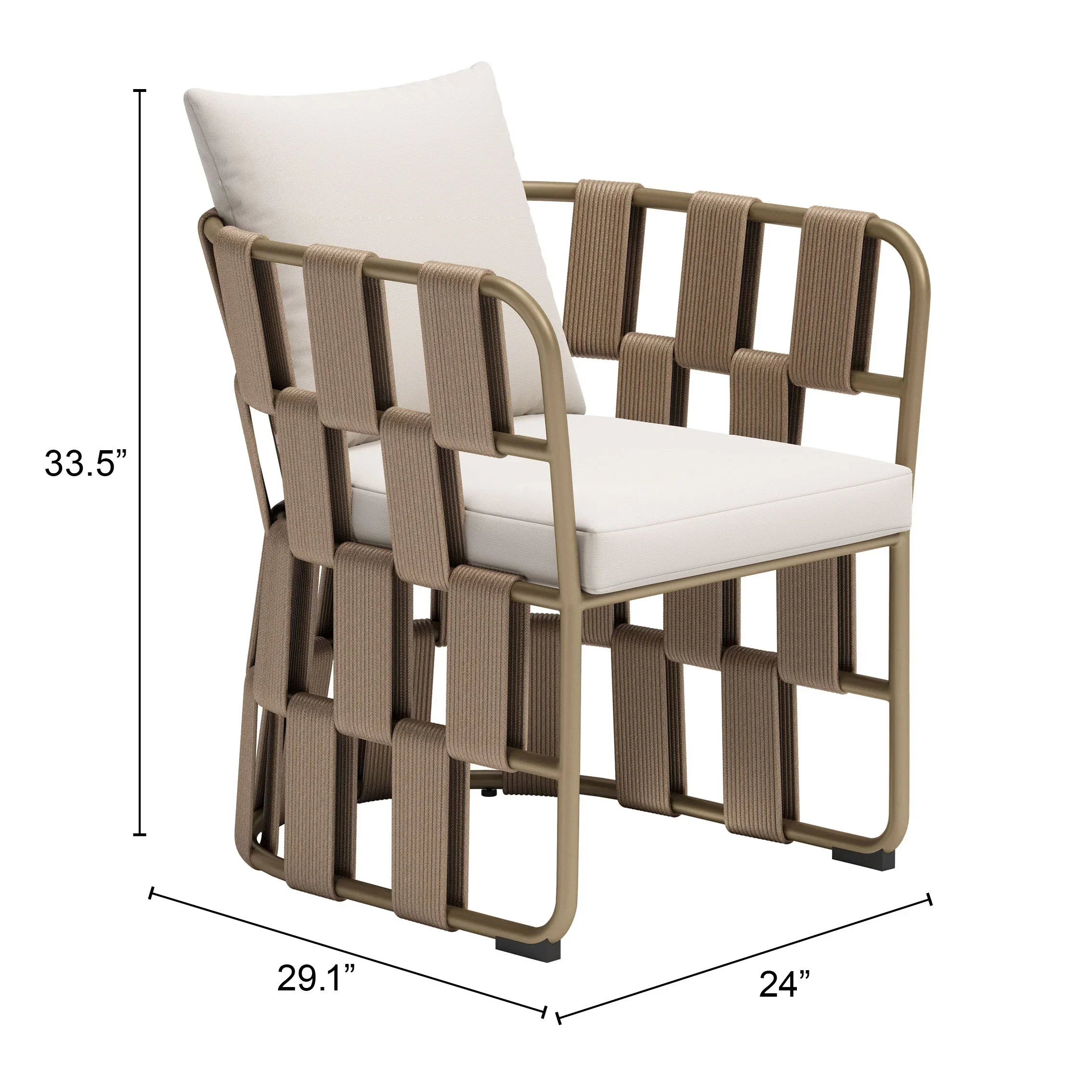 Quadrat Dining Chair White - Image 7