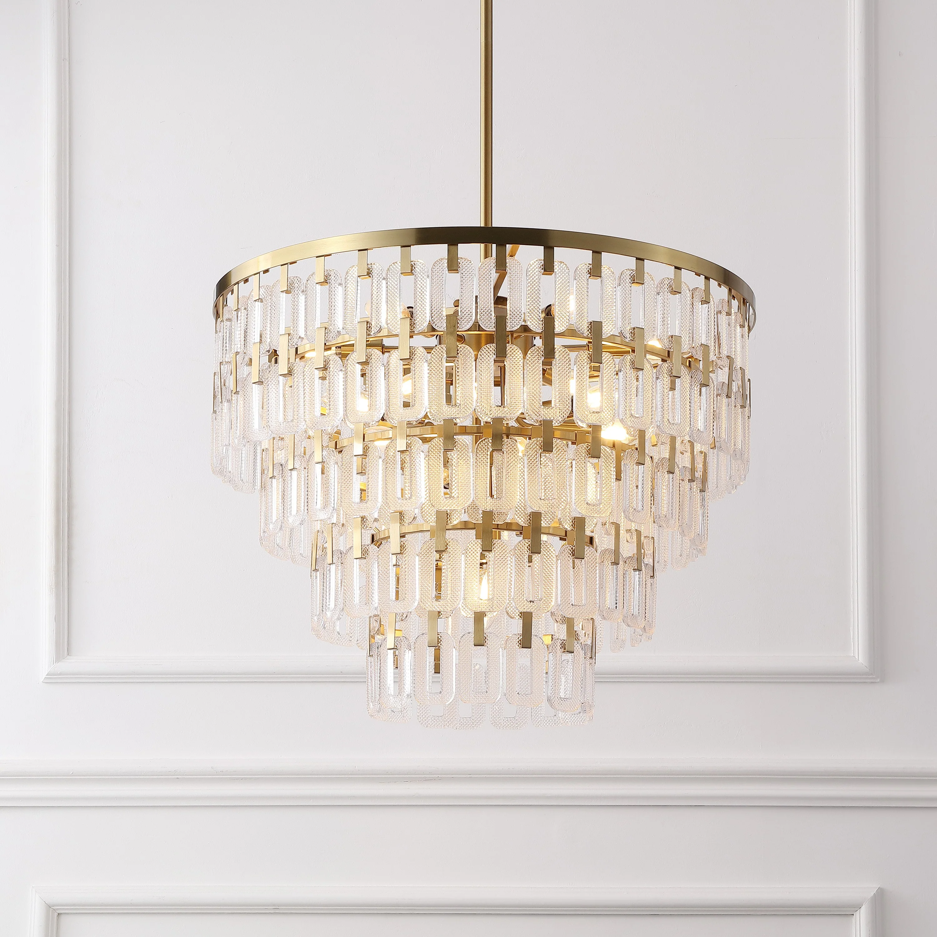 Queenie Tiered Glass Chandelier - Image 3