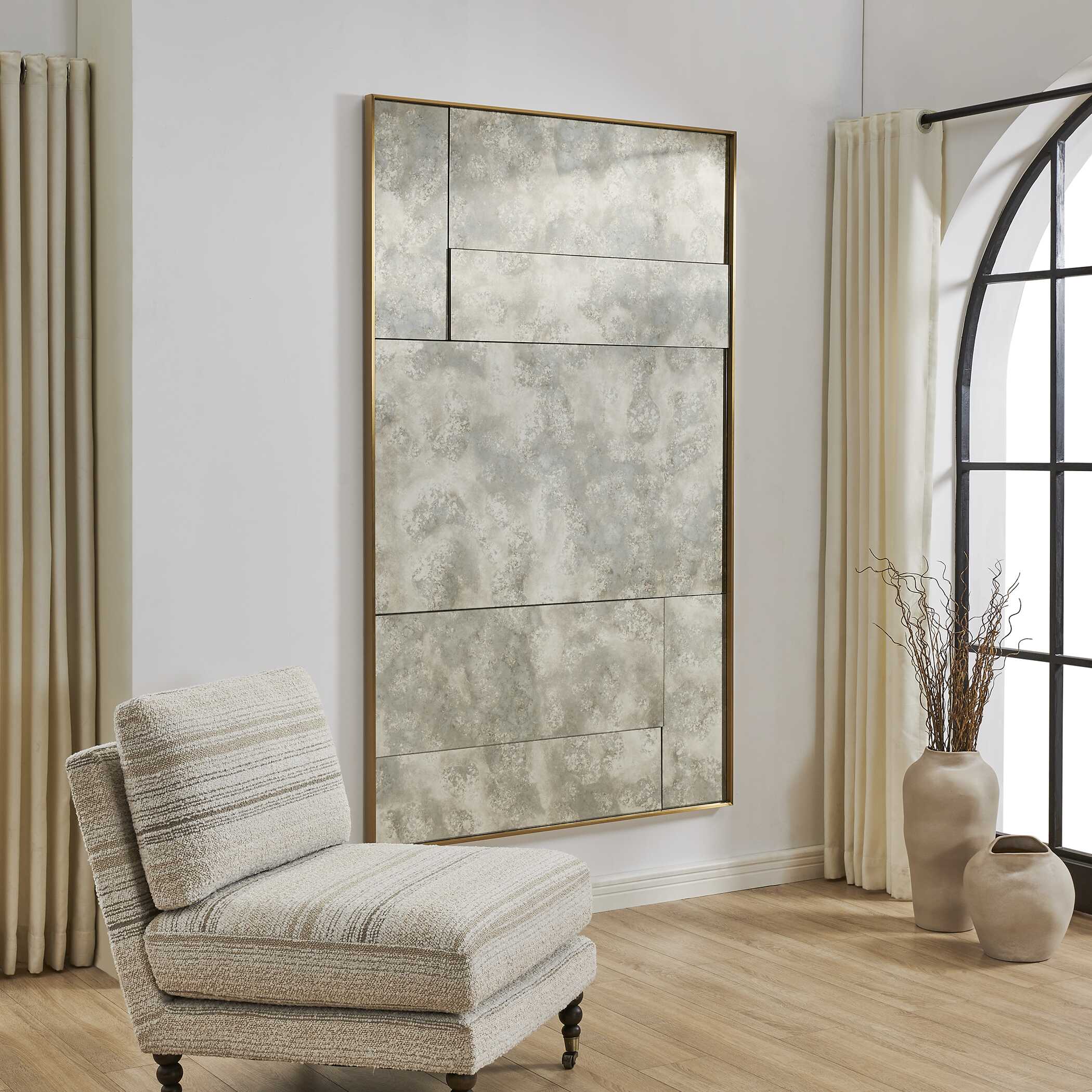 Rally Oversized Antiqued Mirror - Image 3