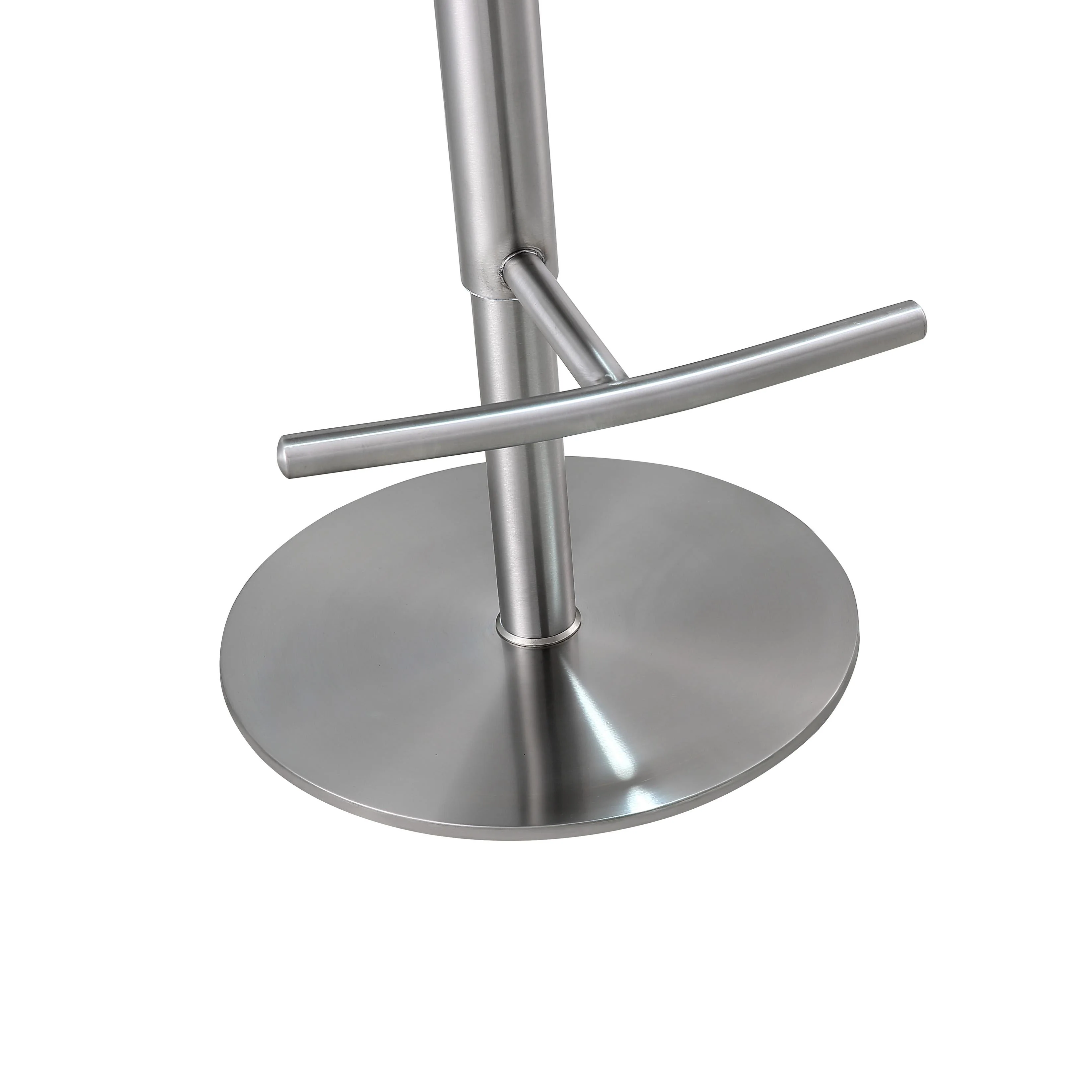 Reagan Sea Foam Green and Silver Adjustable Stool - Image 7