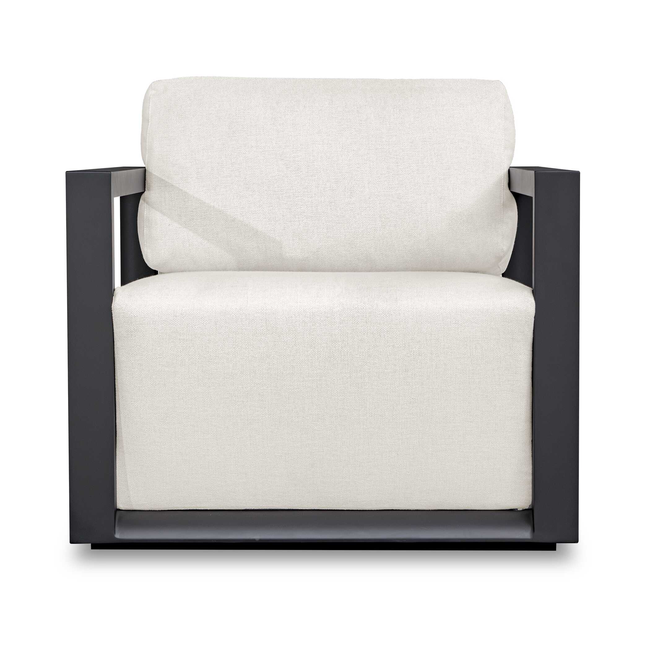 Remsen Black/Oyster Outdoor Lounge Chair