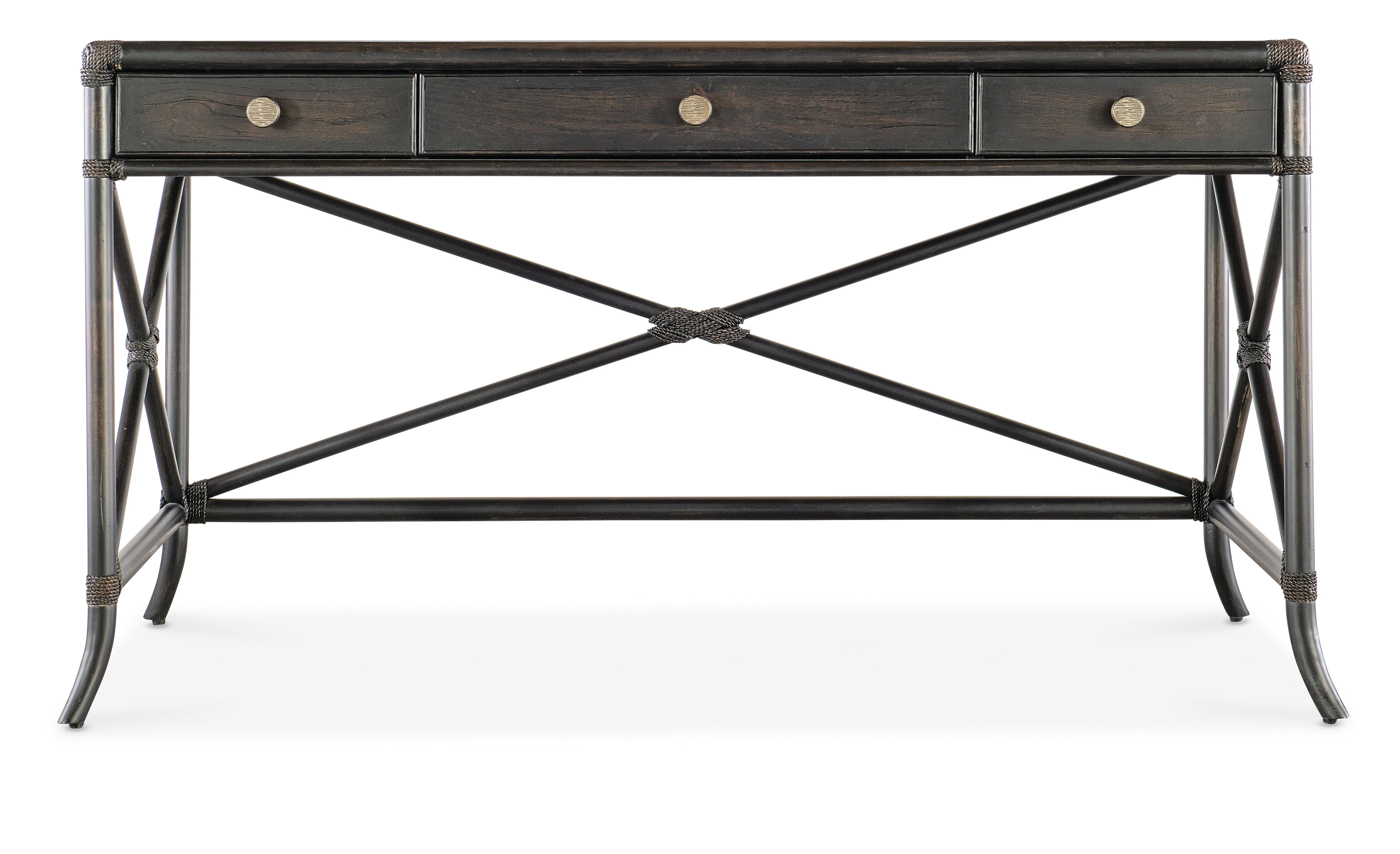 Retreat Pole Rattan Writing Desk - Image 4