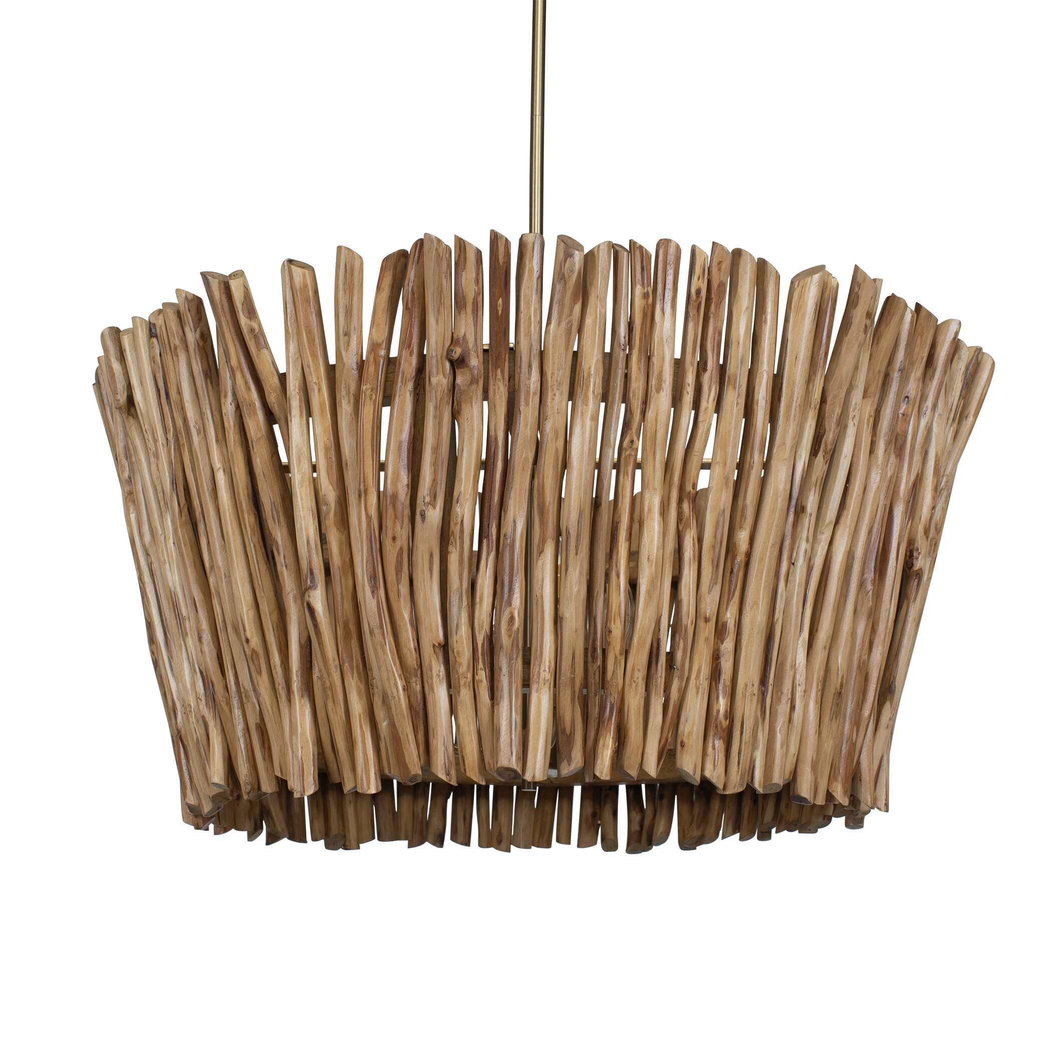 Rhea 4 Light Wood Branch Chandelier - Image 3