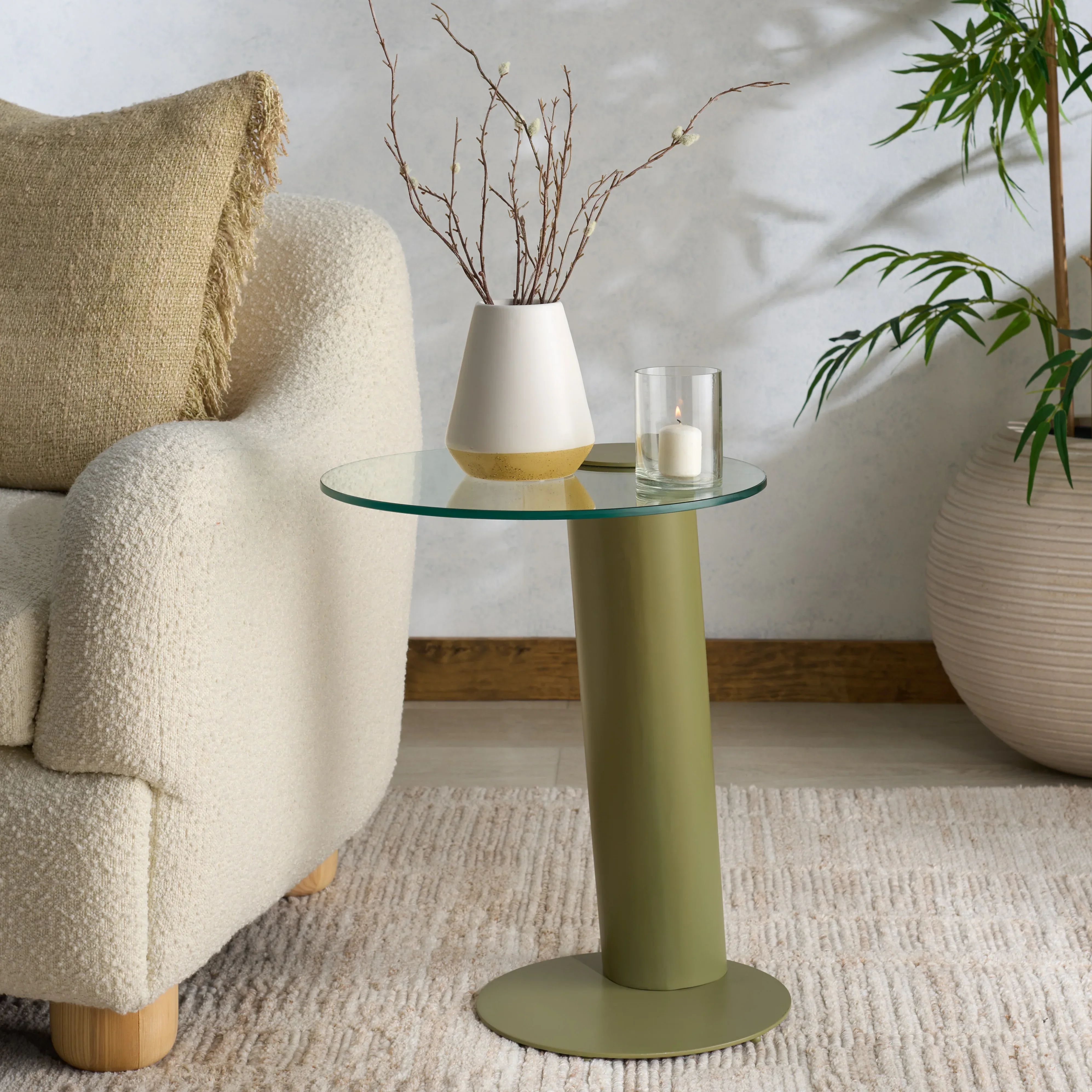 Richardson Glass Top Metal Accent Table - Image 4