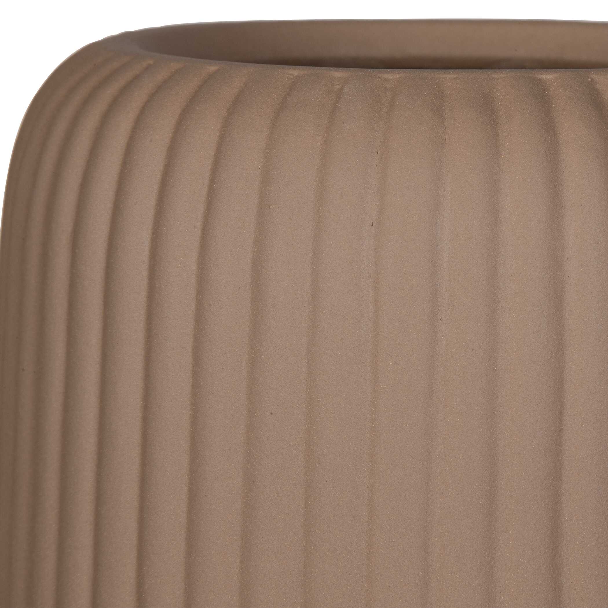 Ridge Light Brown Vases - Set of 2 - Image 3
