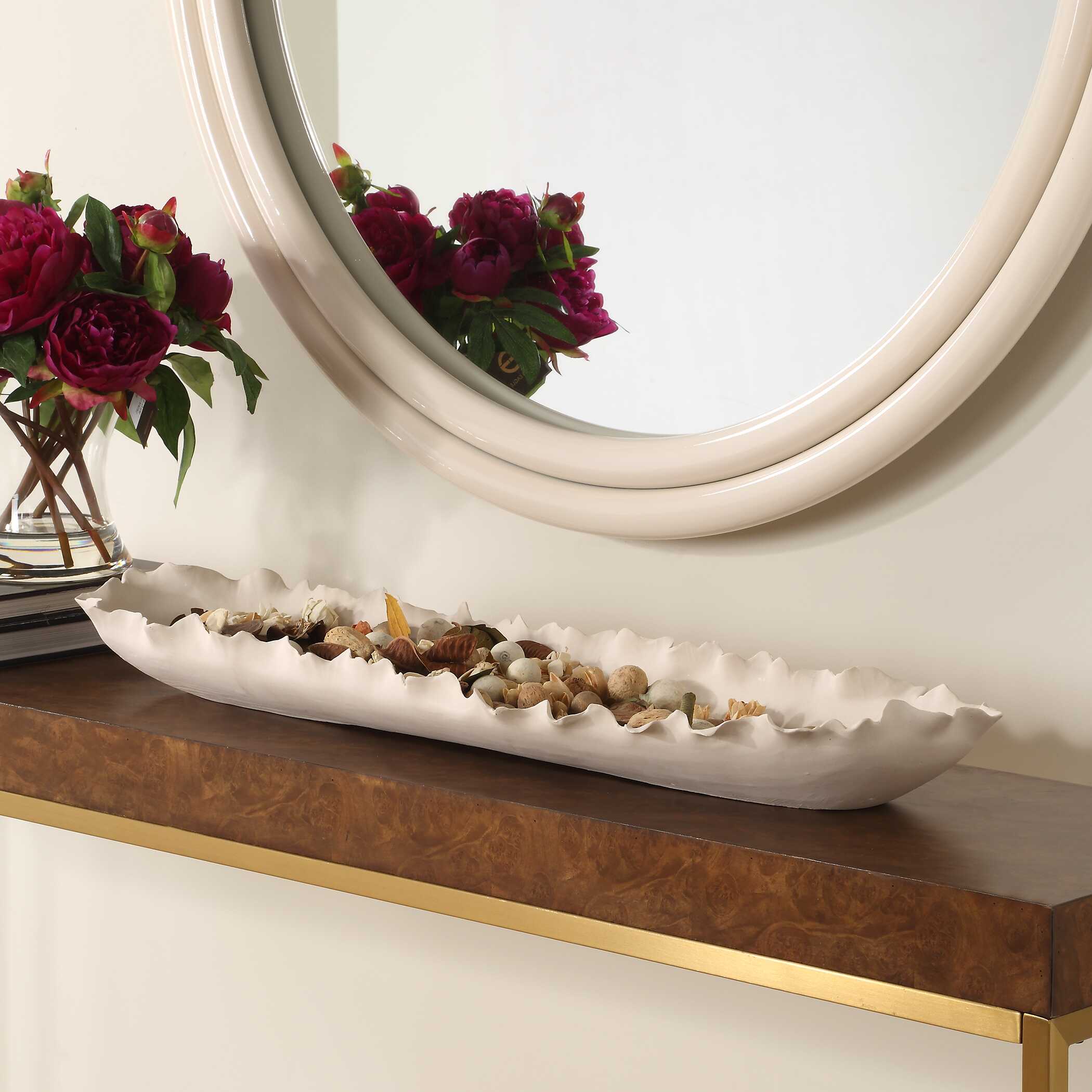 Ripple Crest White Bowl - Image 2