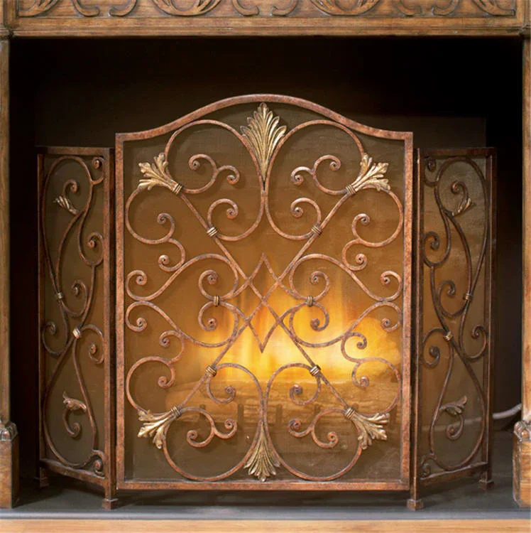 Rockefeller 3-Panel Fireplace Screen - Image 4