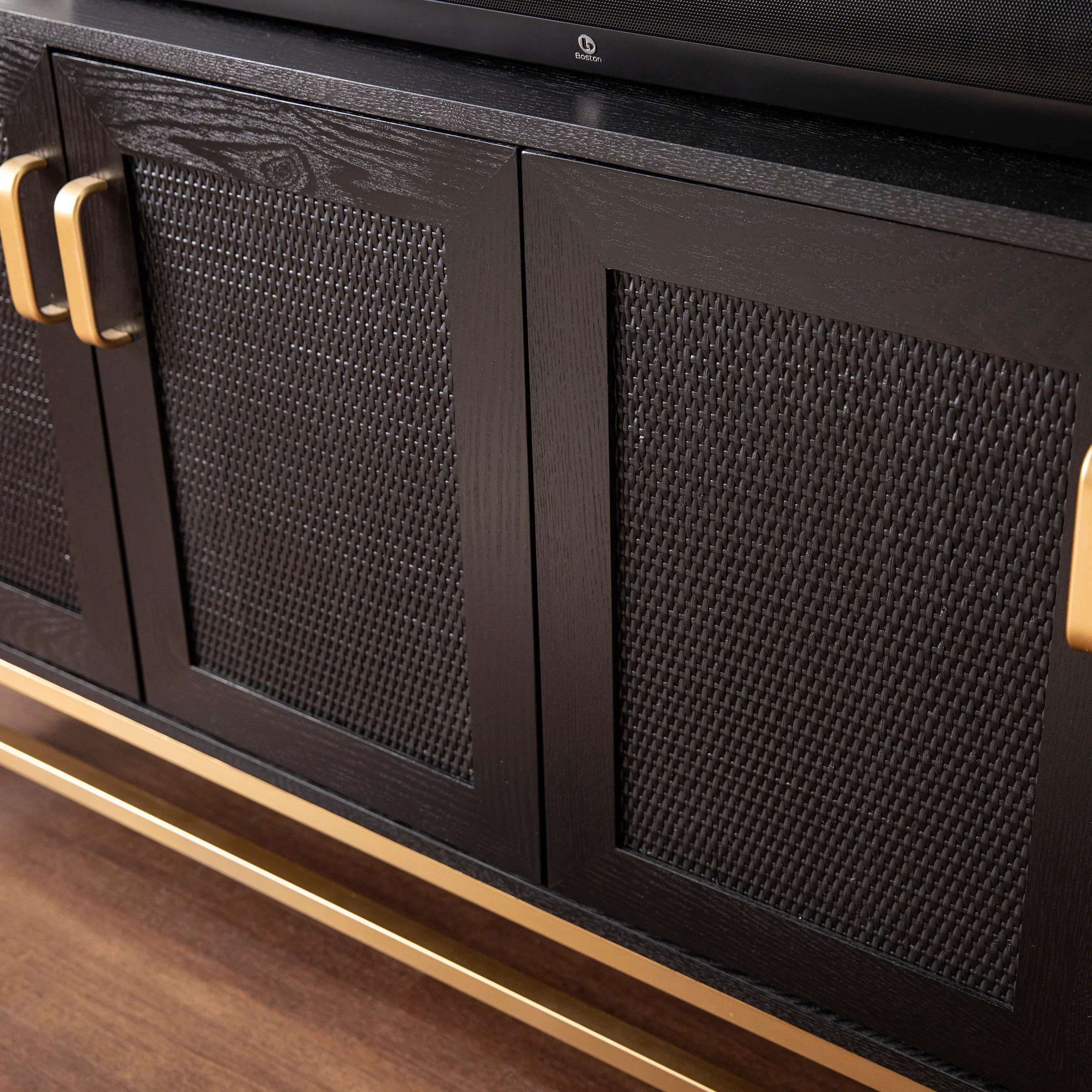 Rolliston Contemporary 4-Door Media Console - Image 6