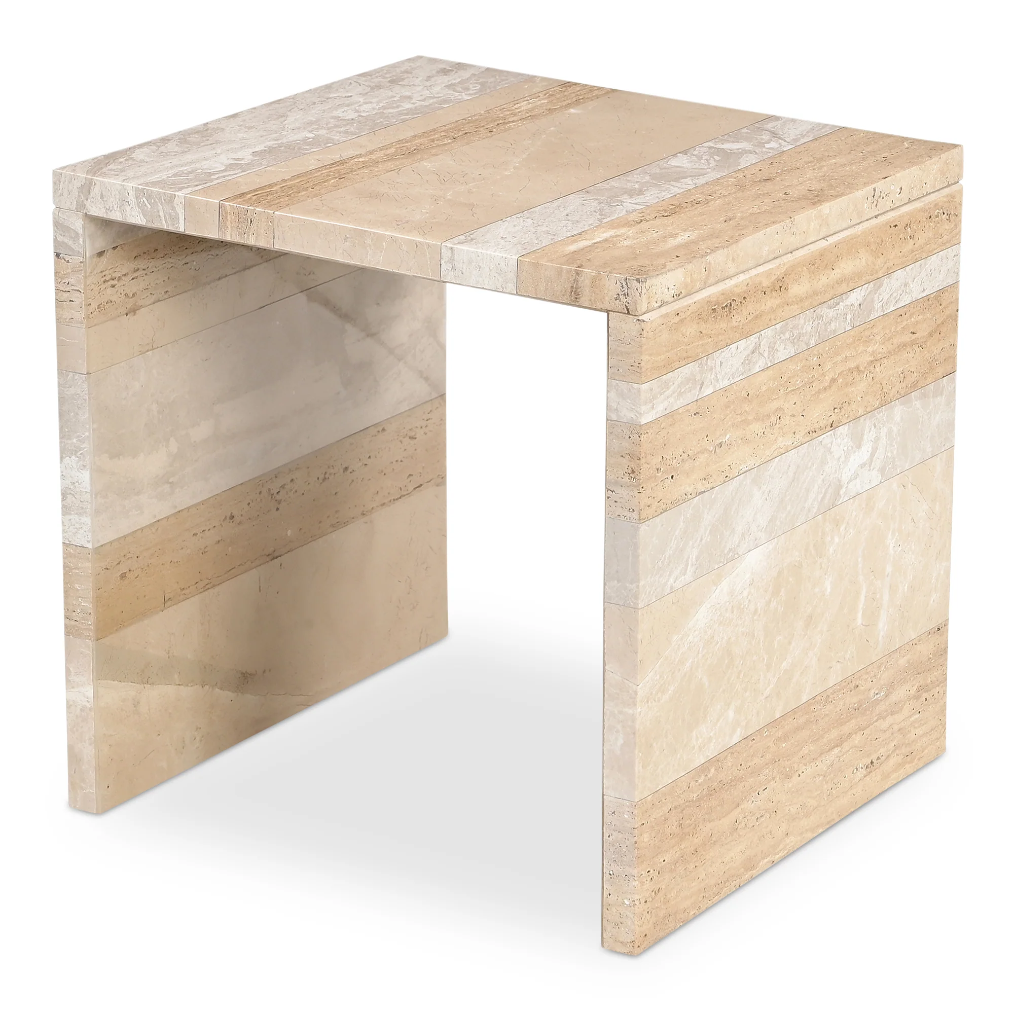 Rosa Accent Table Mixed Marble - Image 4