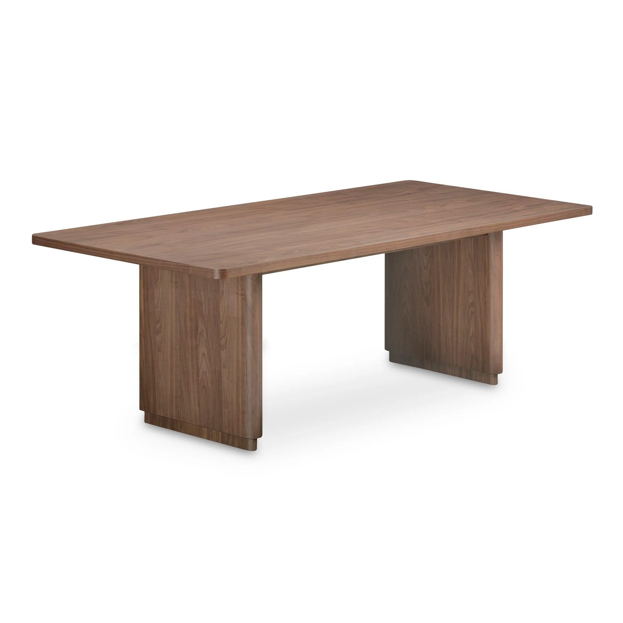Round Off Dining Table Small Walnut