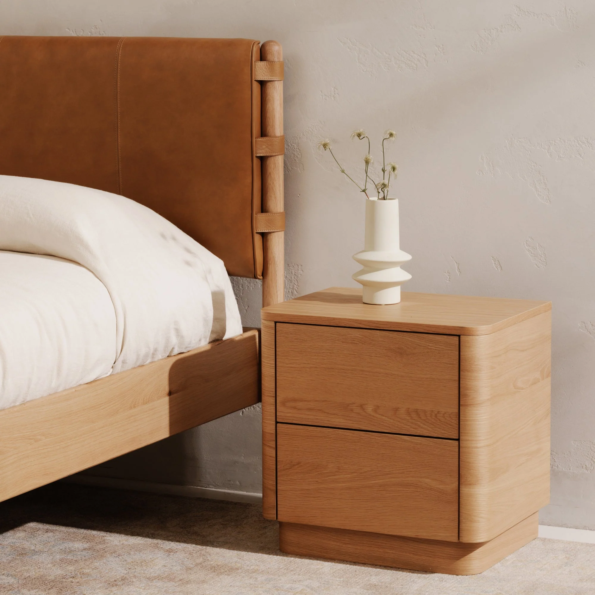 Round Off Tall Nightstand - Image 11