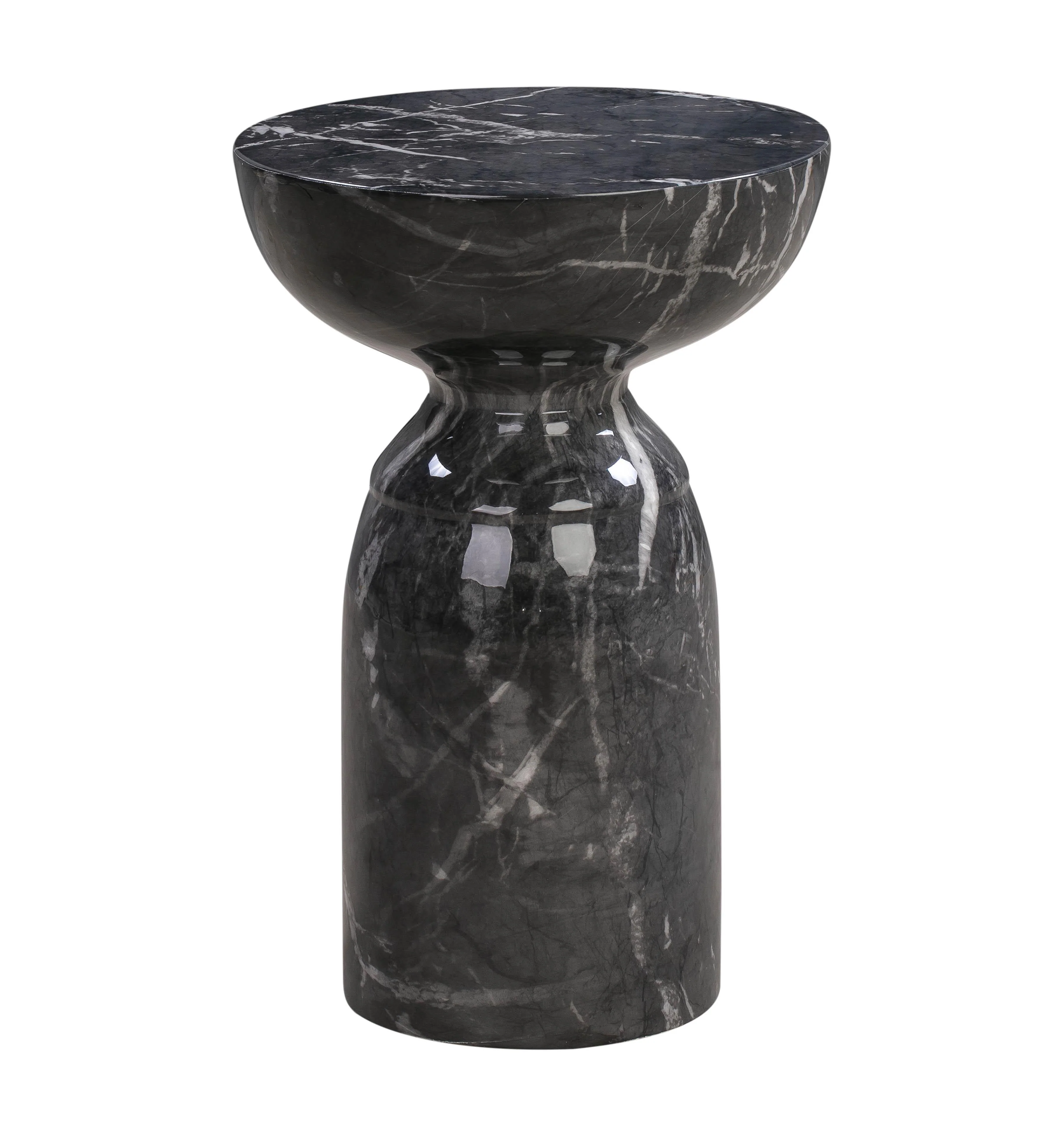 Rue Black Marble Side Table - Image 3