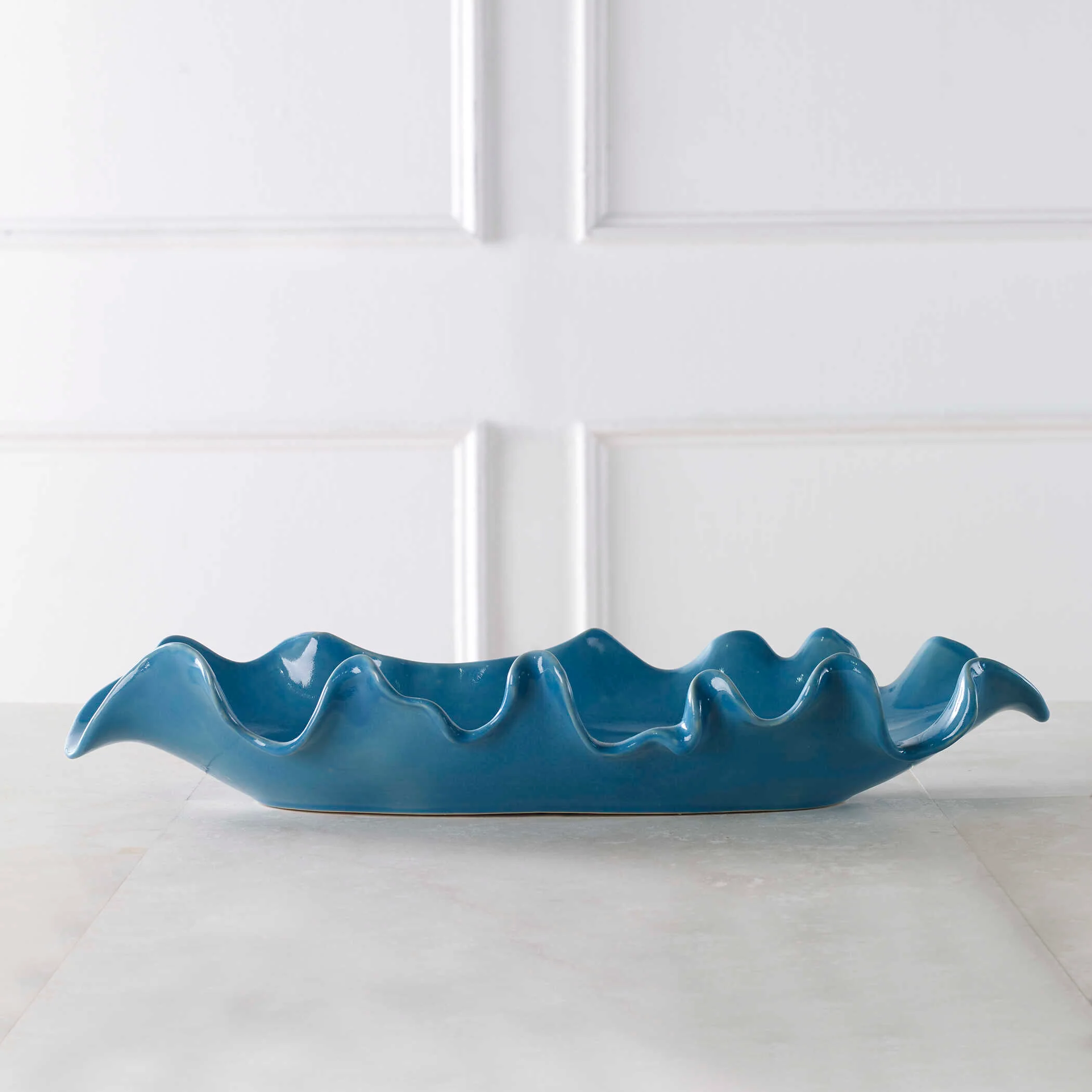 Ruffled Feathers Blue Bowl - Image 2