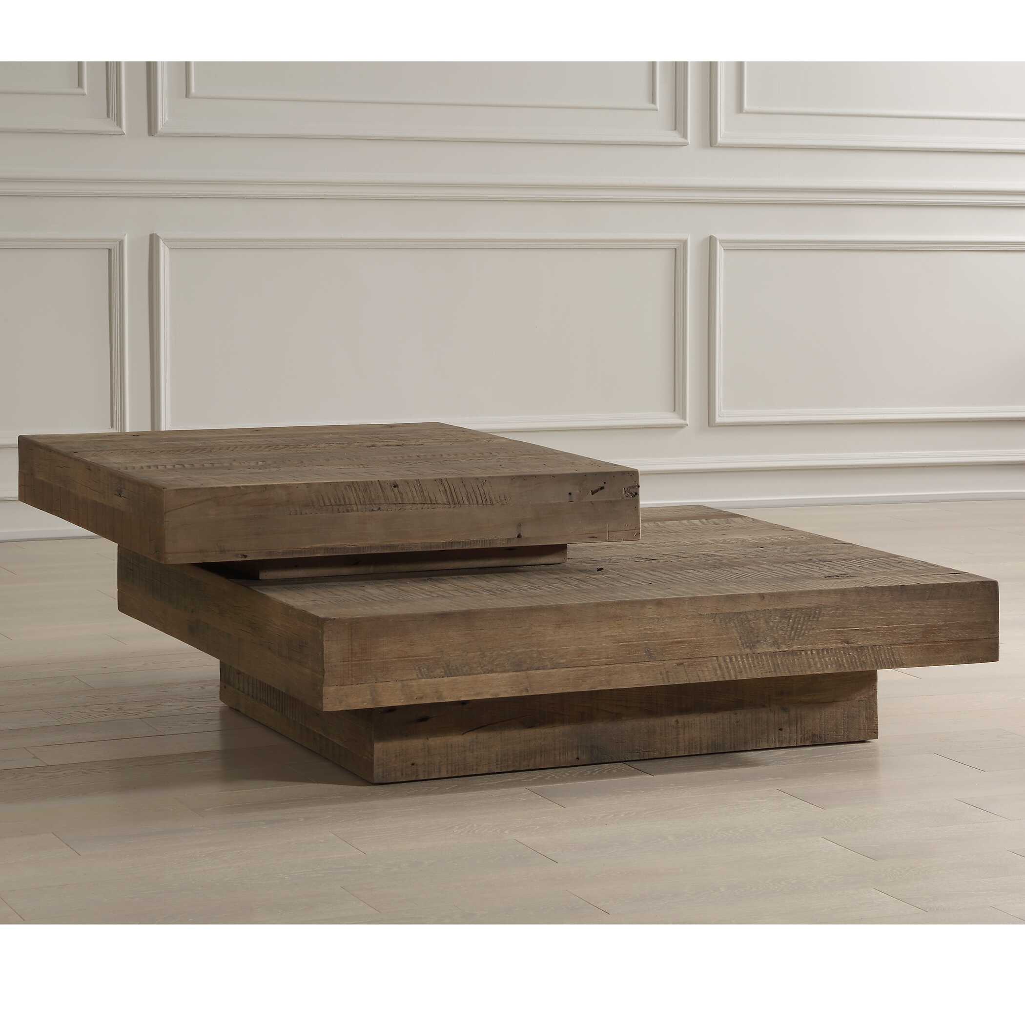 Rustic Planes Modern Coffee Table - Image 4