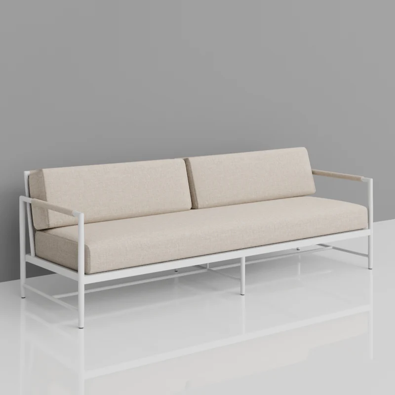 Sabbia Sofa in Dupione Celeste, No Welt - Image 3