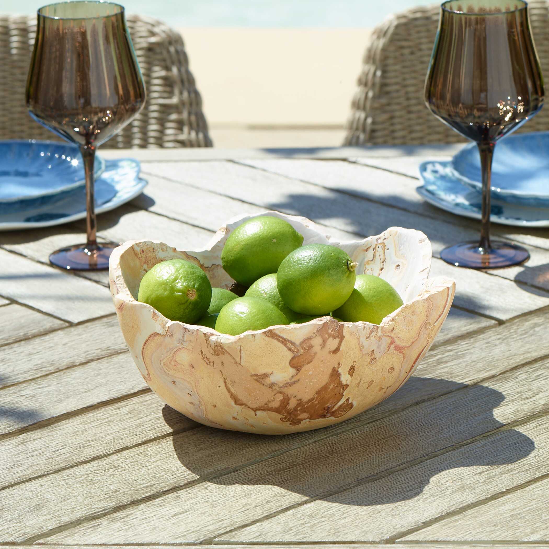 Sahara Bloom Indoor-Outdoor Stone Bowl - Image 4