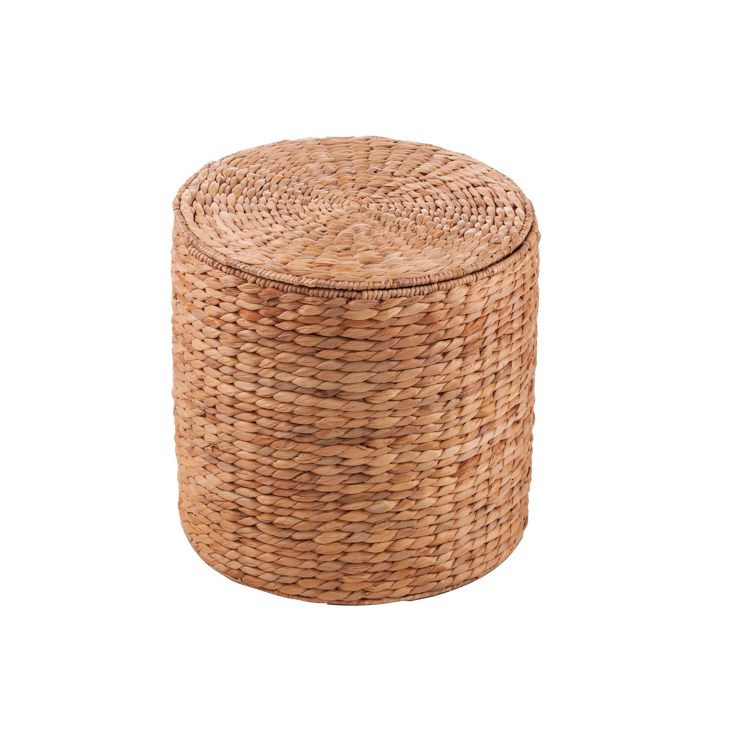 Satalia Round Water Hyacinth Storage Tables – 2pc Set - Image 5
