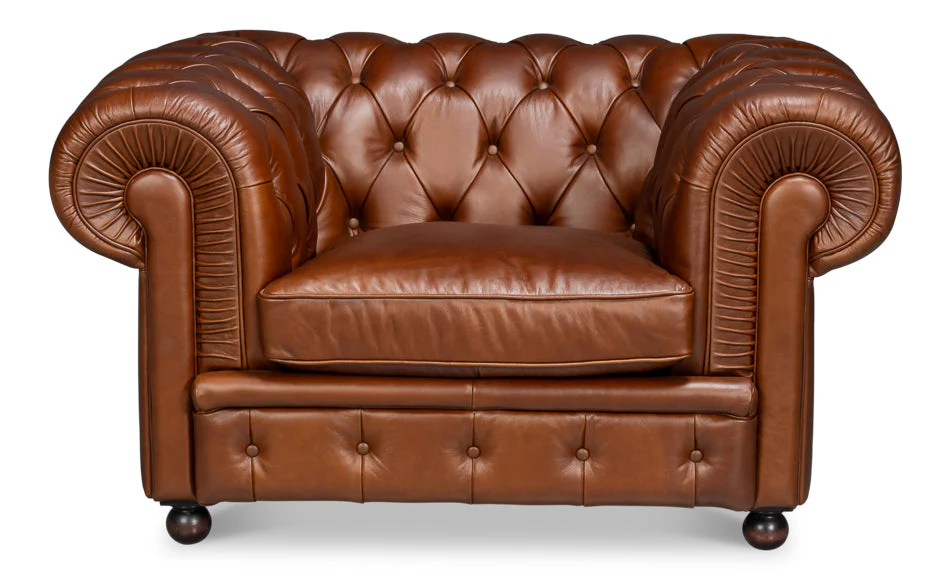 Savile Leather Chair - Image 10