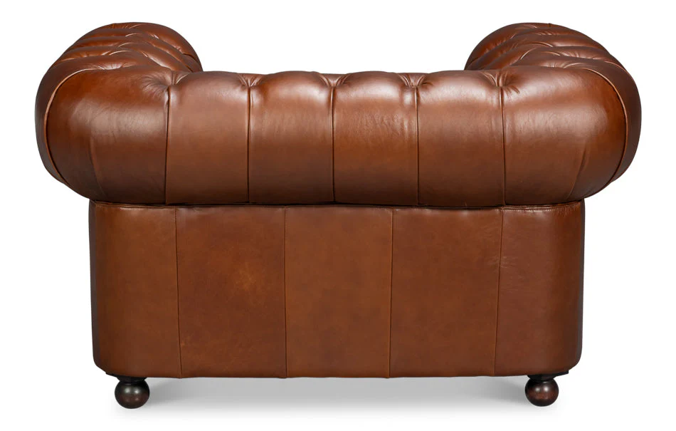 Savile Leather Chair - Image 13
