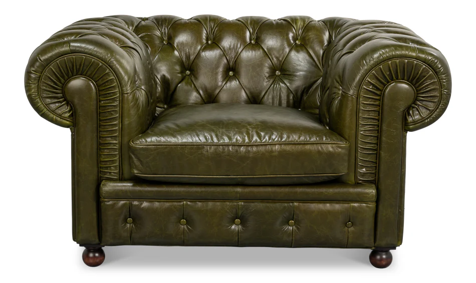 Savile Leather Chair - Image 2