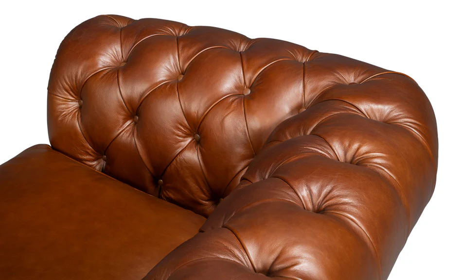 Savile Leather Sofa - Image 14