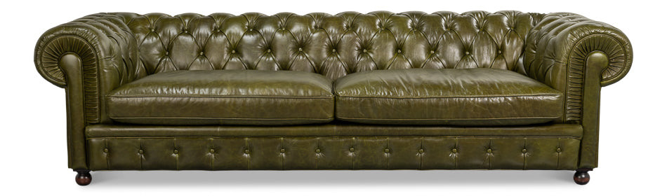 Savile Leather Sofa - Image 7