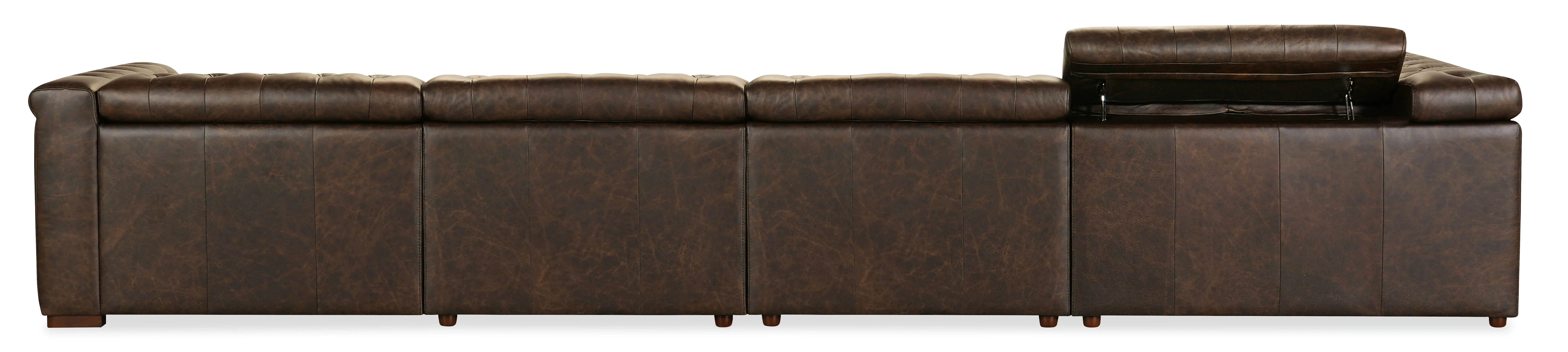 Savion Deux 6 Seat Sectional with Four Power Recliners and Seven Power Headrests - Image 10