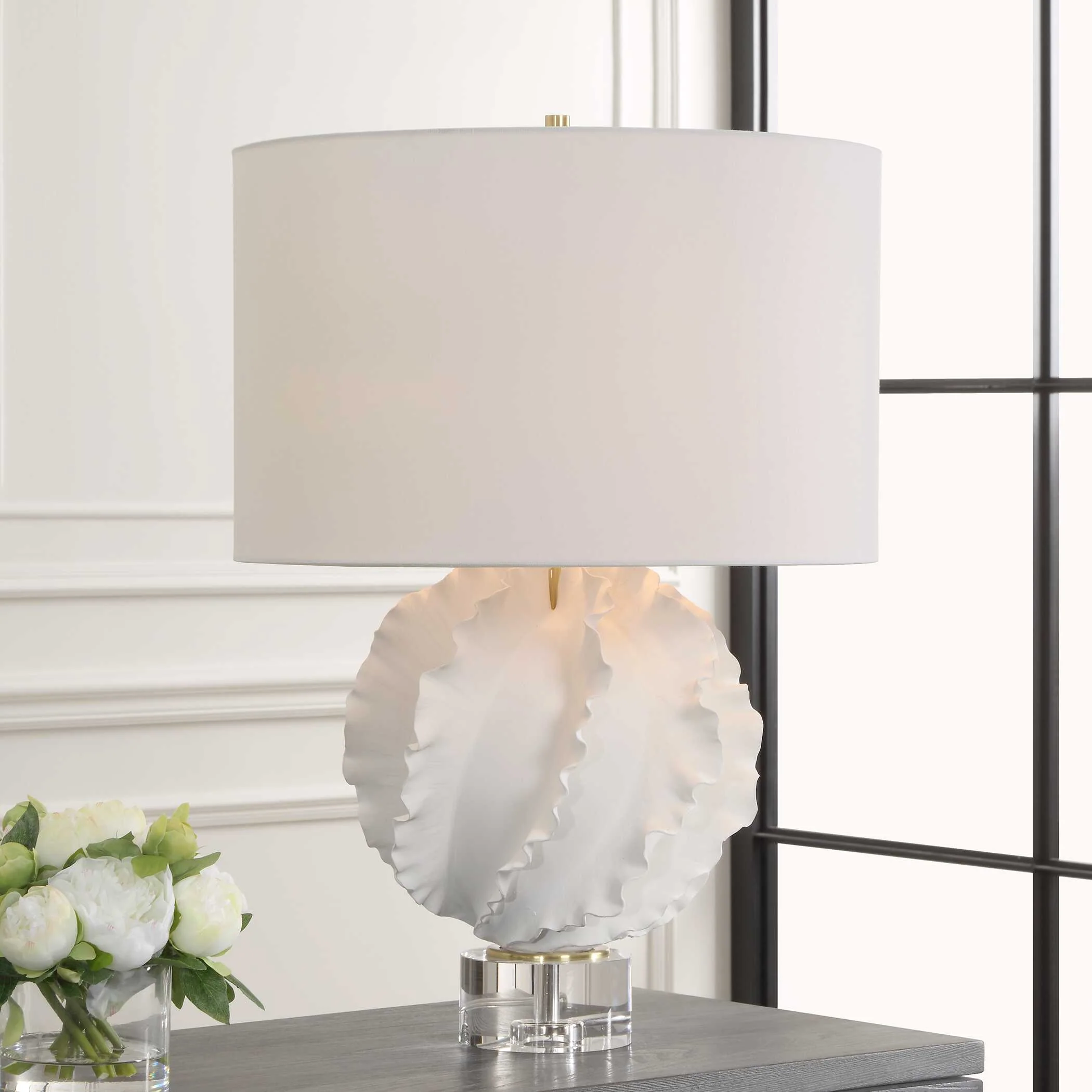 Saylor White Table Lamp - Image 2