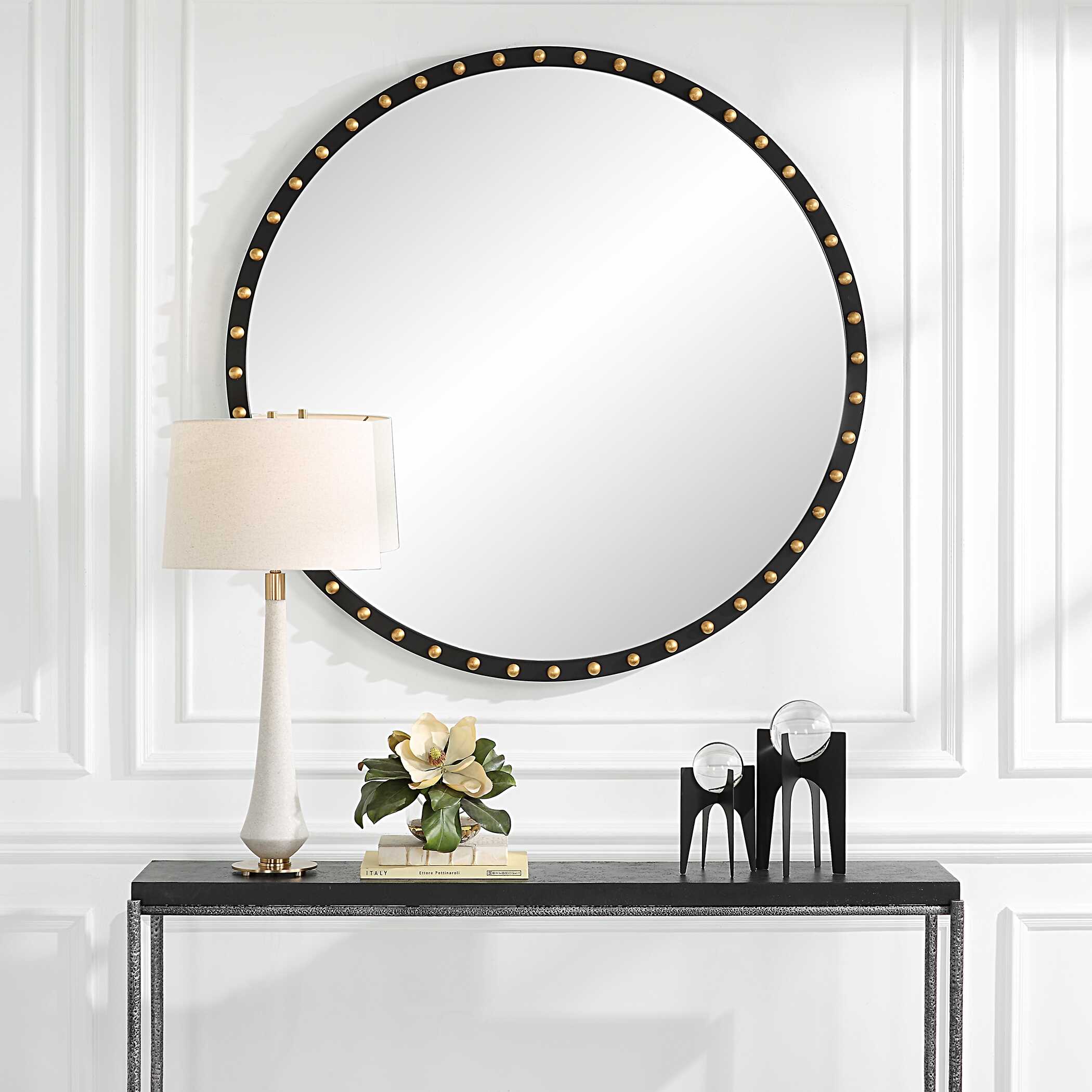Sele Oversized Round Mirror - Image 2