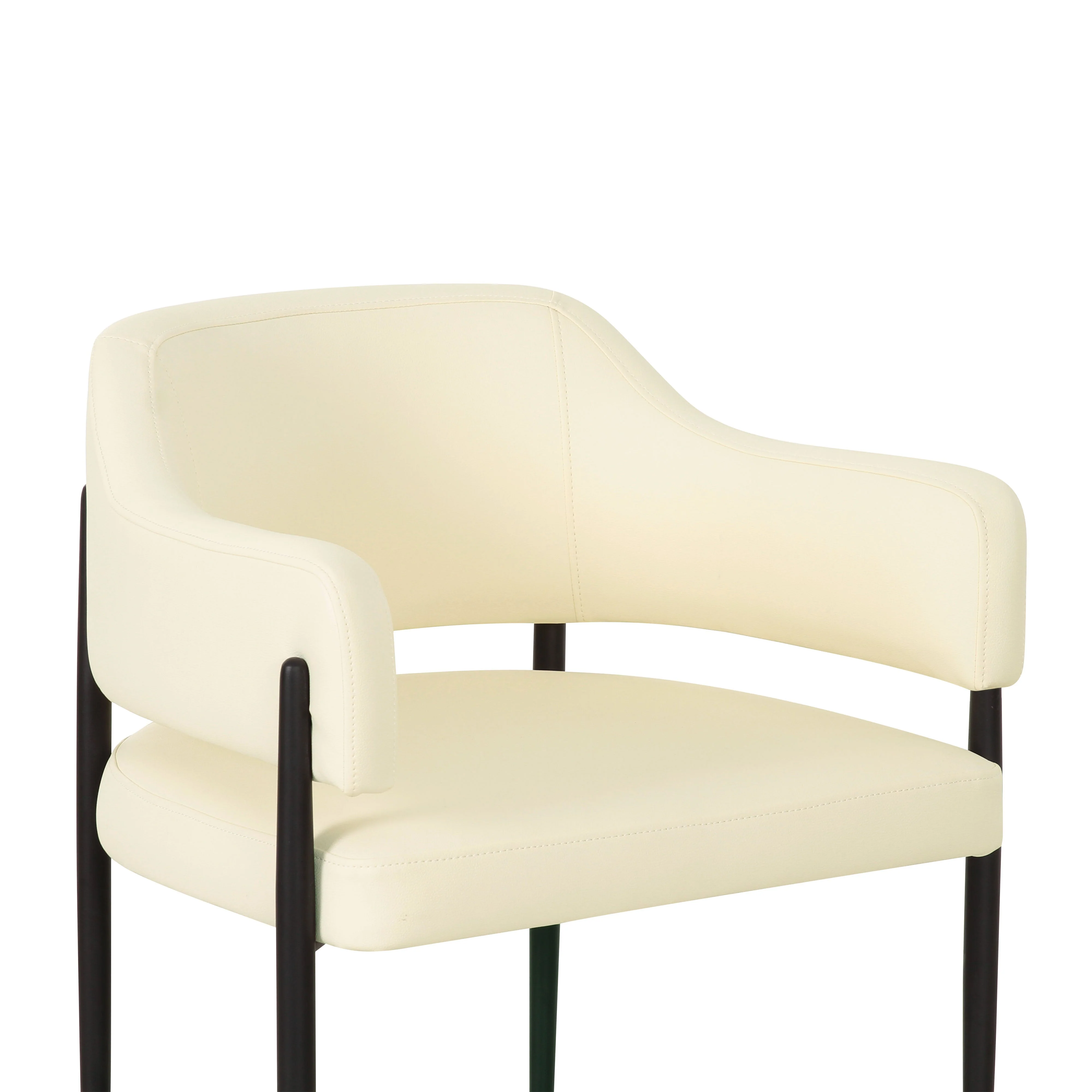 Sezanne Contract-Grade Vegan Leather Dining Chair - Image 11