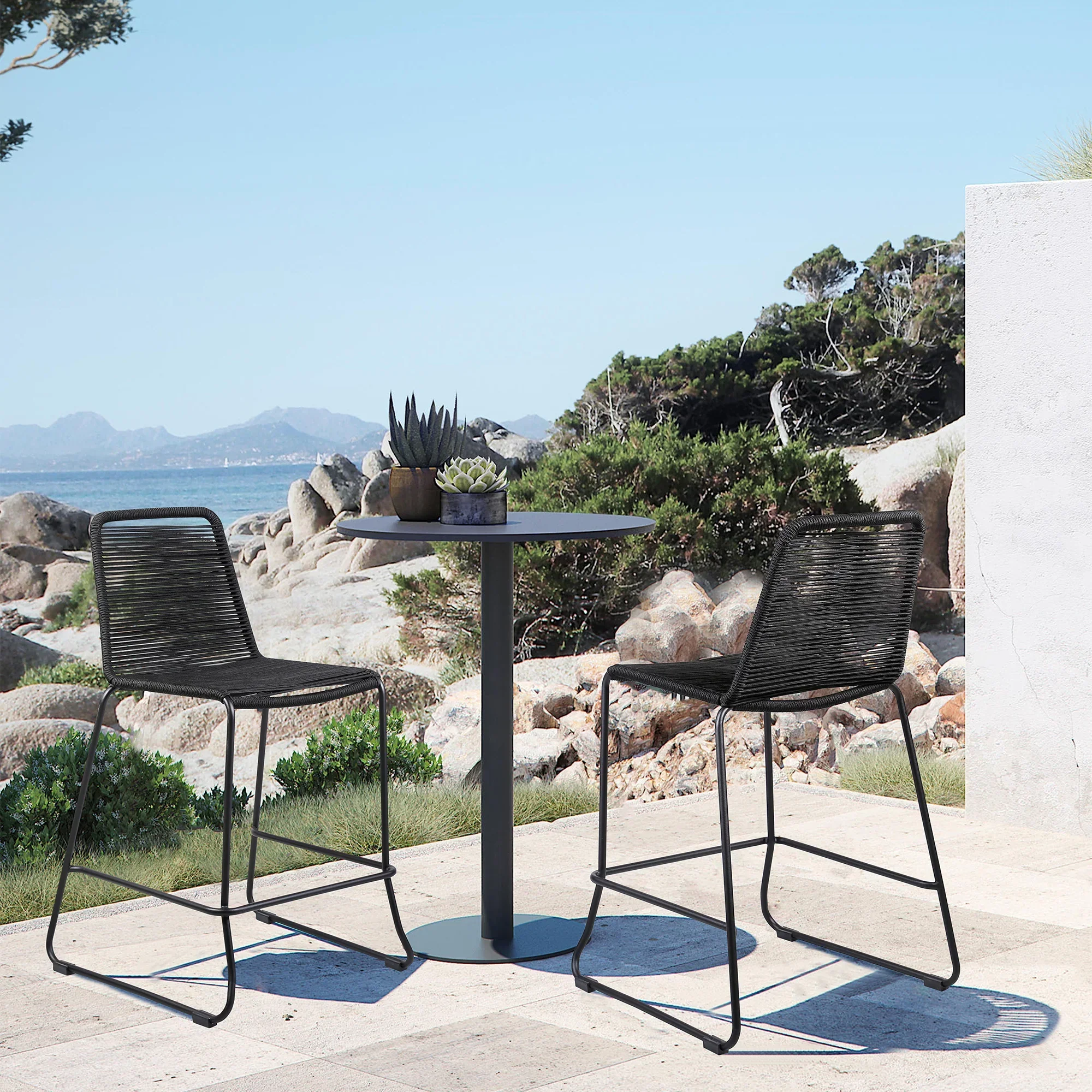 Shasta 26" Outdoor Counter Stool - Set of 2 - Image 2