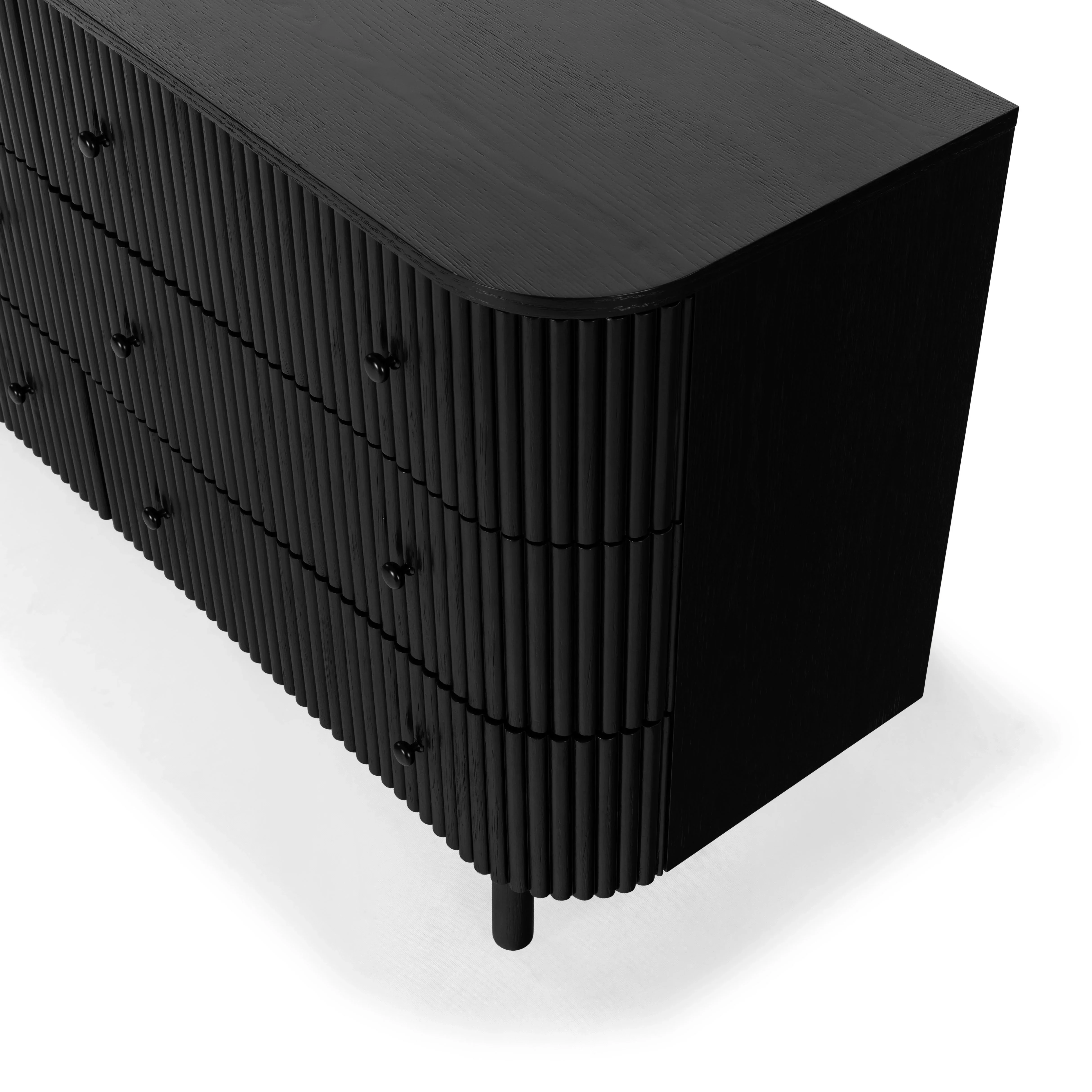 Shelbie 6 Drawer Reeded Dresser - Image 8