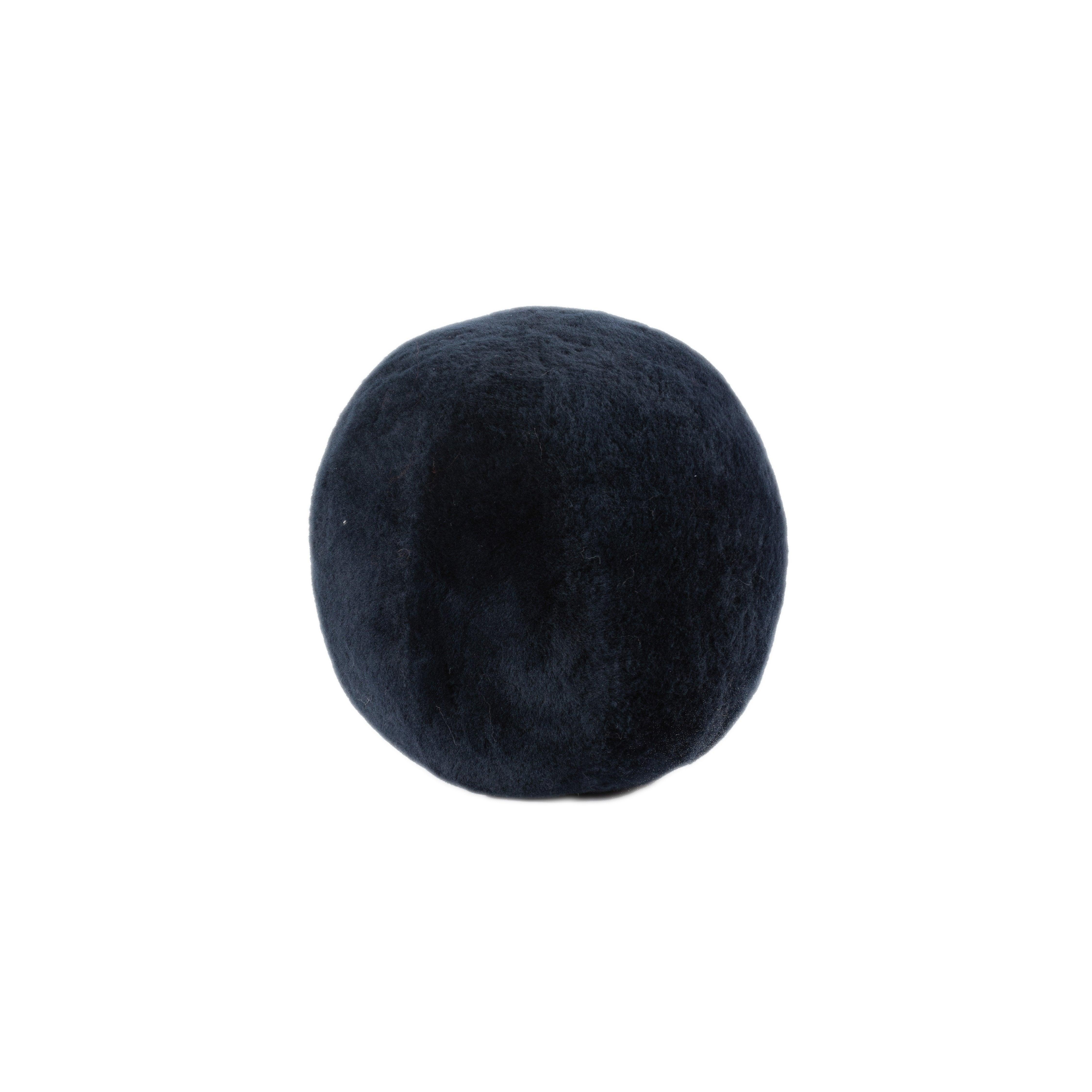 Short Wool Sheepskin Ball Cushion - Image 3