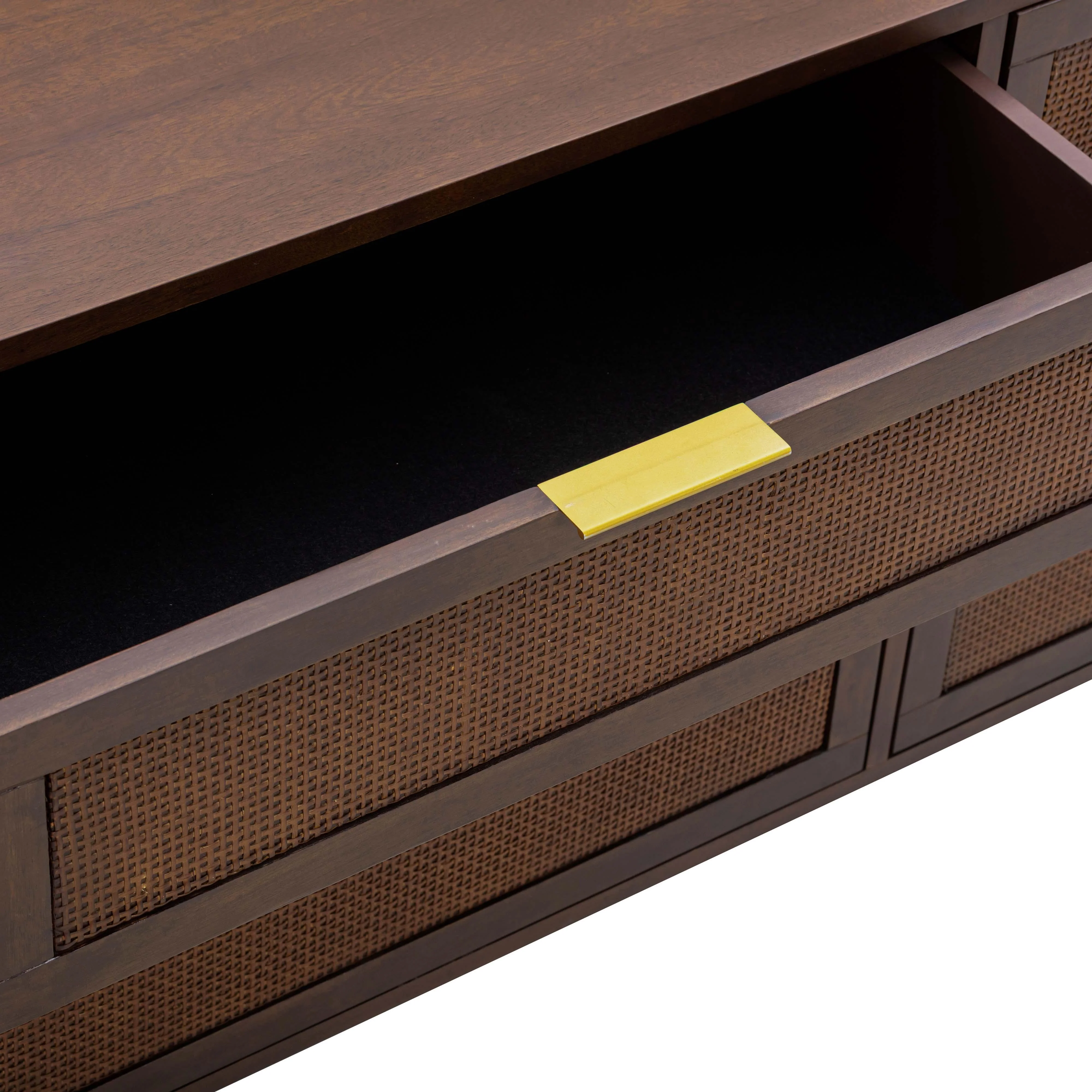Sierra 60" Cane 6-Drawer Dresser - Image 6