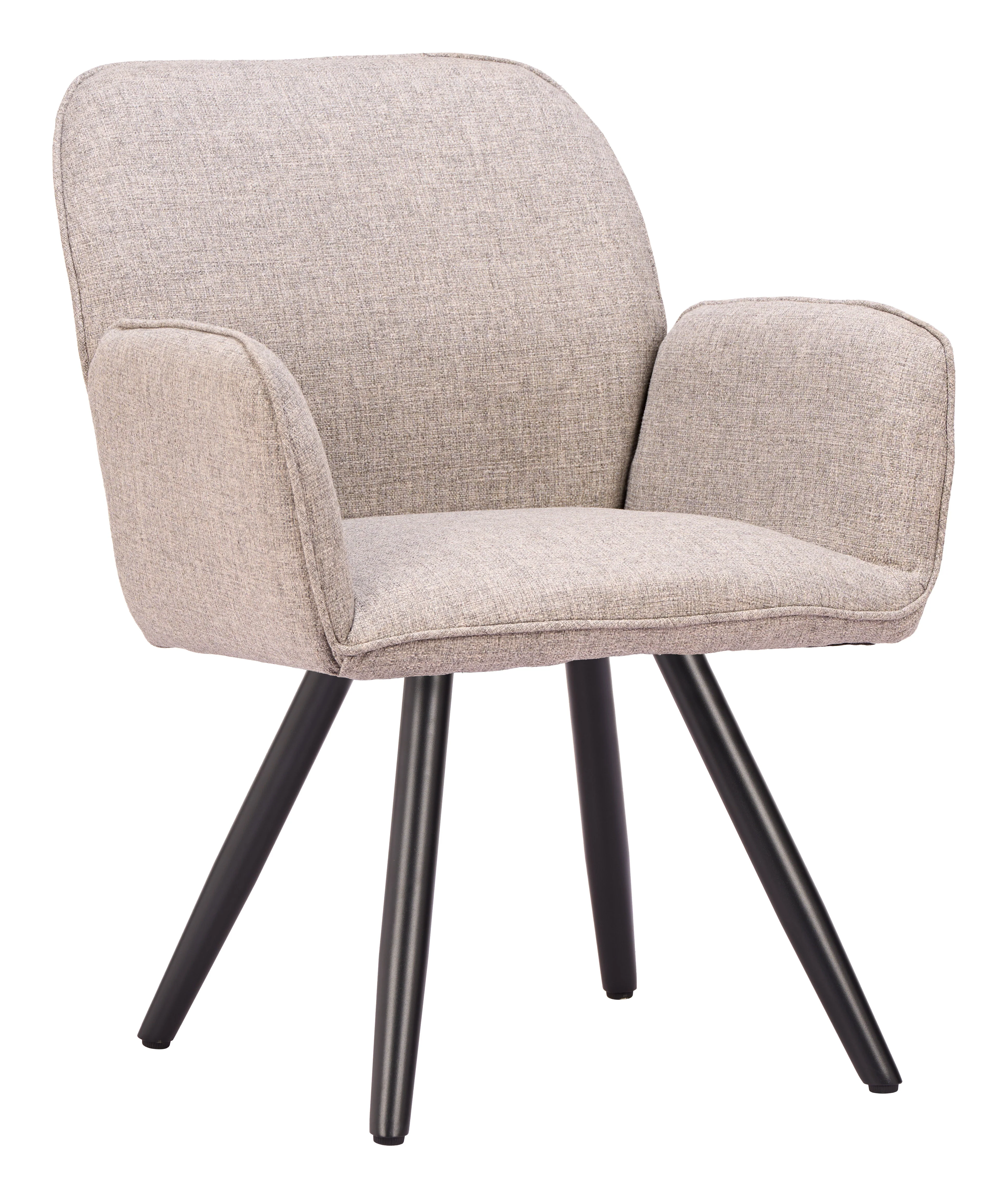 Sieve Swivel Dining Chair (Set of 2) Beige - Image 6